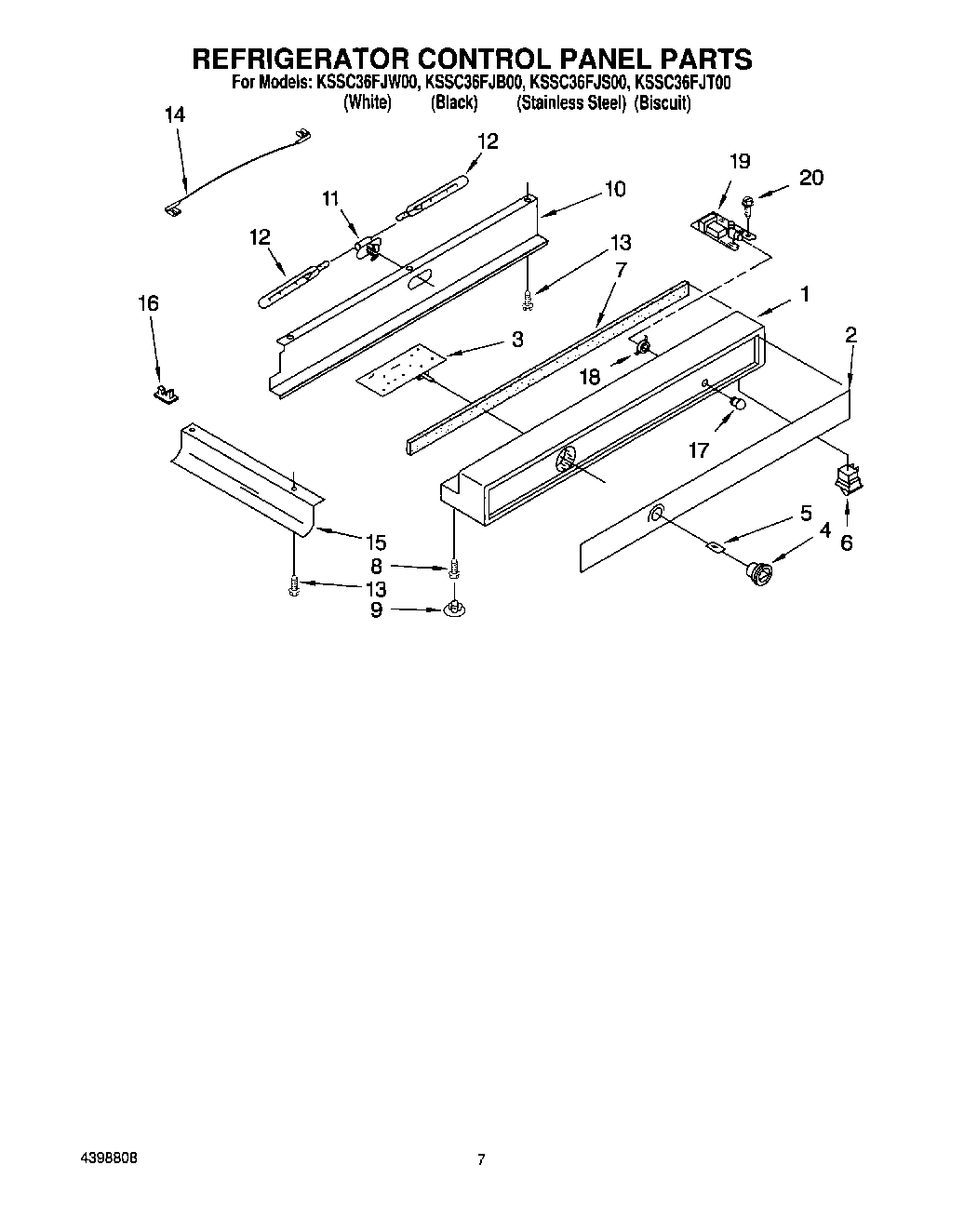 05 - REFRIGERATOR CONTROL PANEL