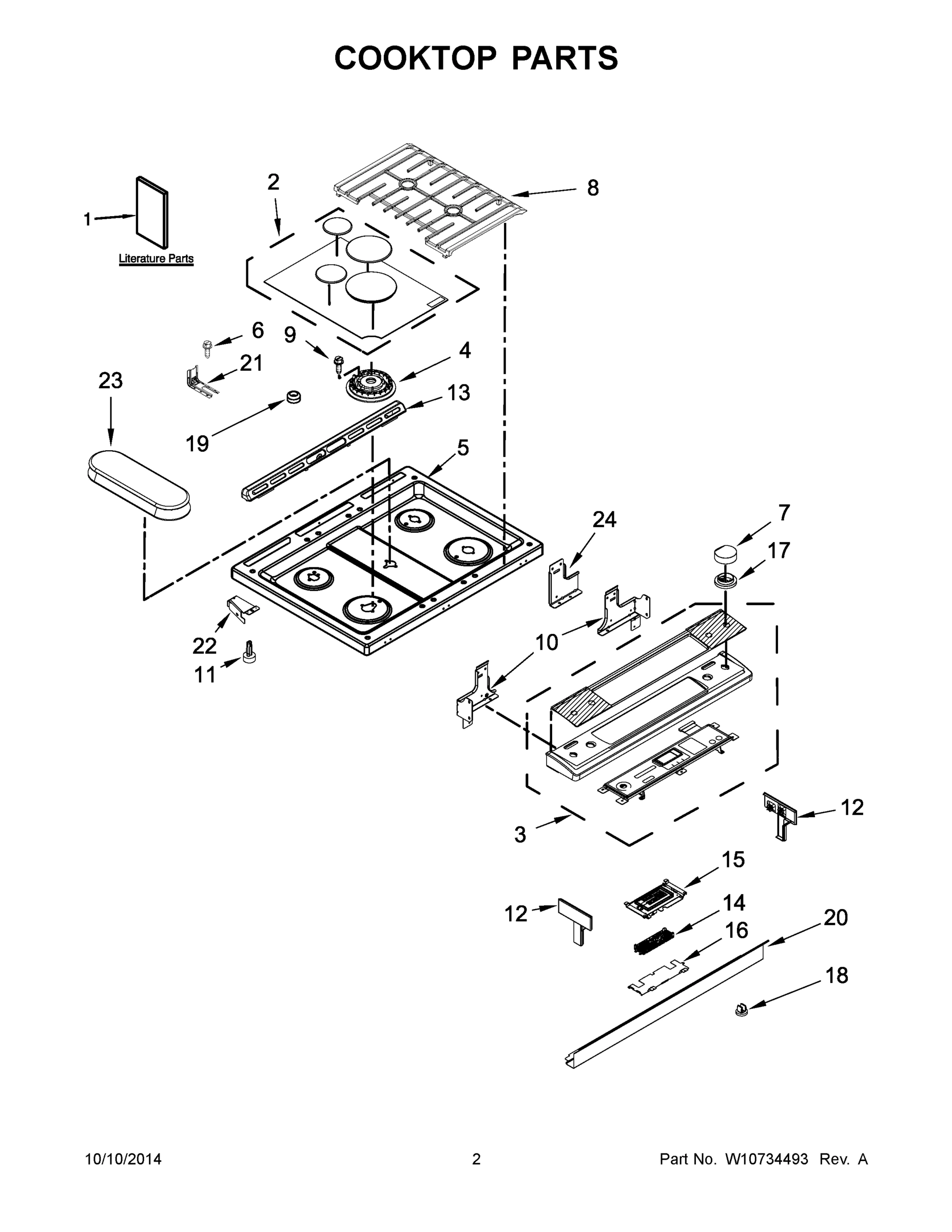 02 - COOKTOP PARTS