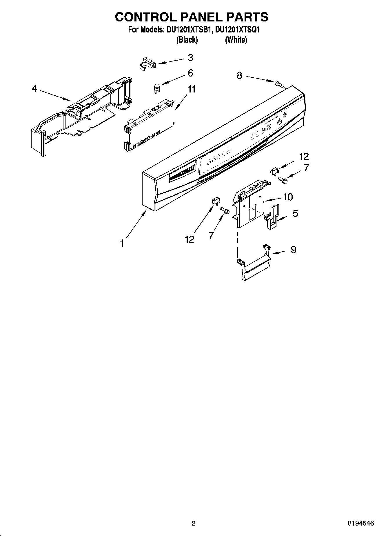 02 - CONTROL PANEL PARTS