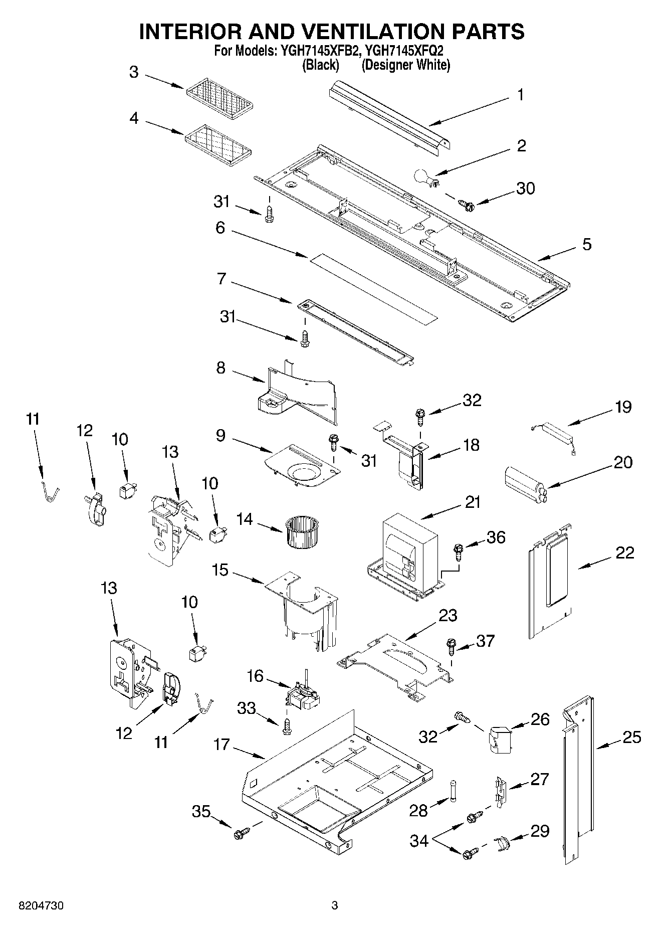 03 - INTERIOR AND VENTILATION PARTS