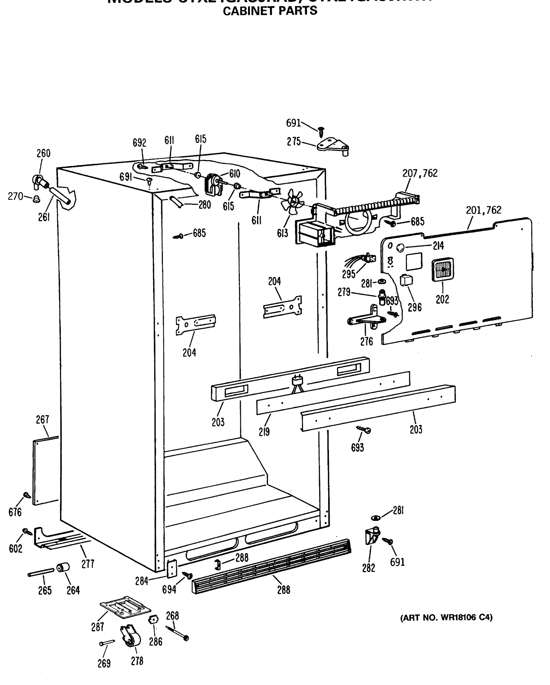 CABINET PARTS