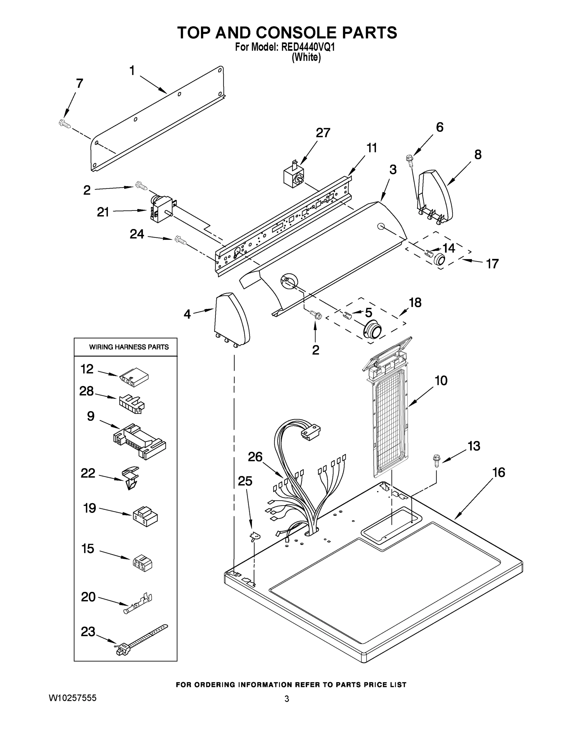02 - TOP AND CONSOLE PARTS