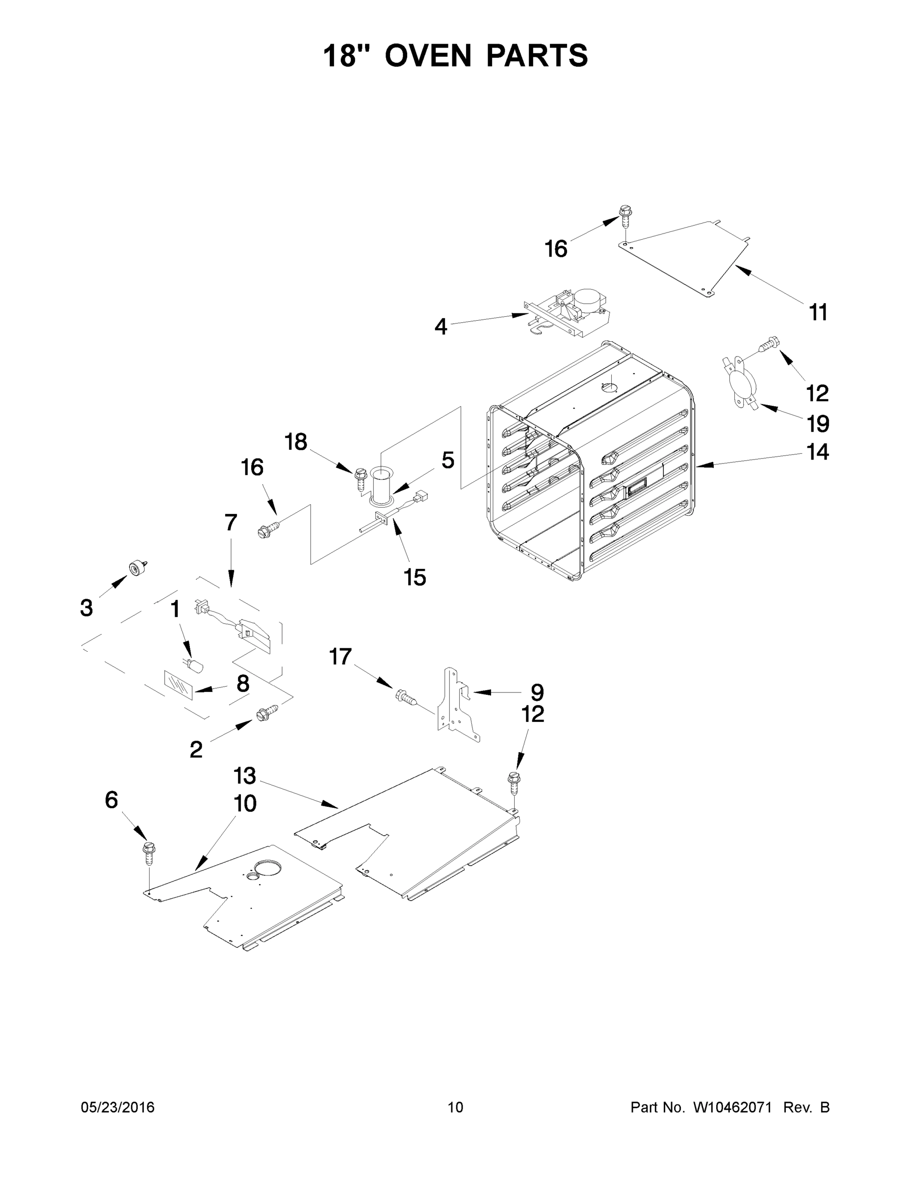 06 - 18 INCH OVEN PARTS