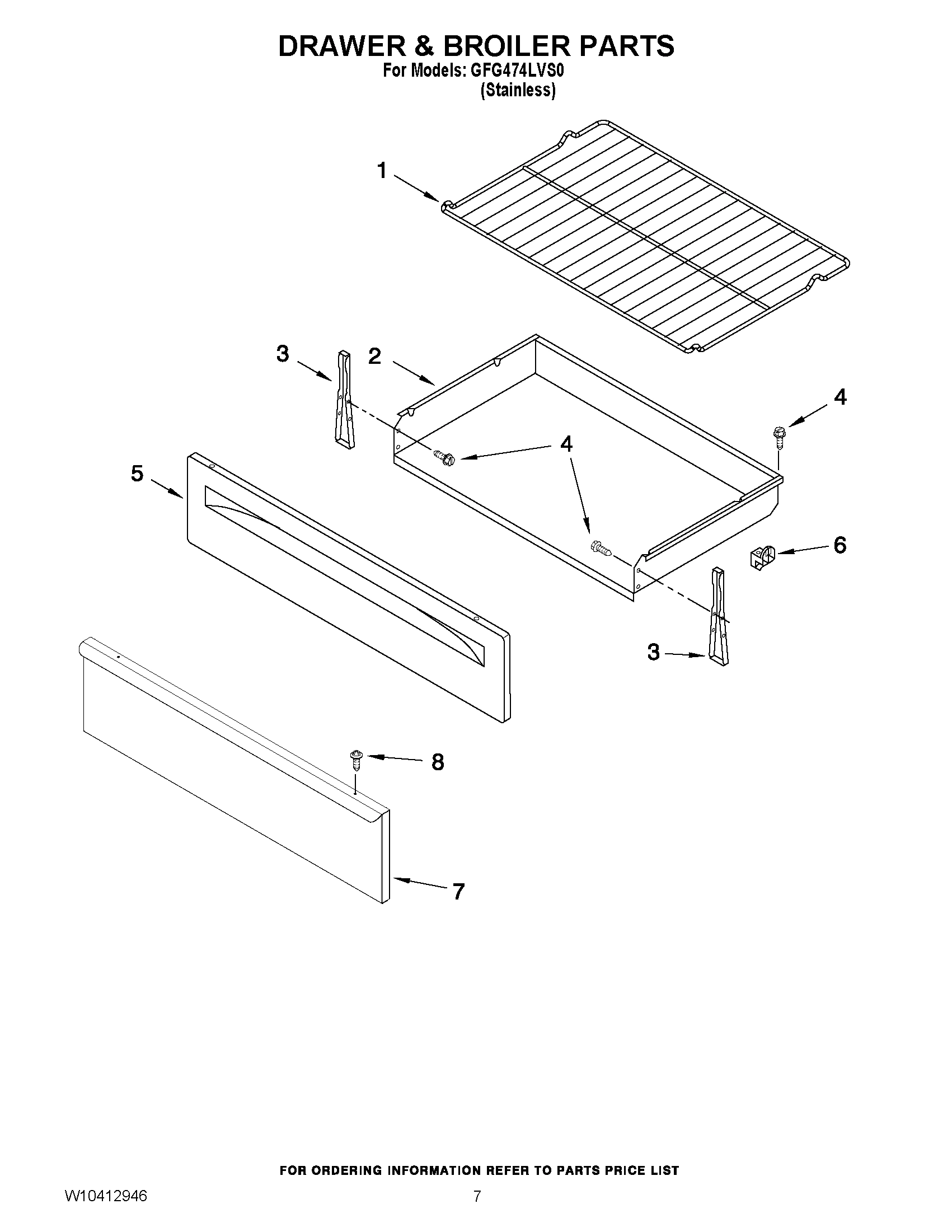 05 - DRAWER & BROILER PARTS