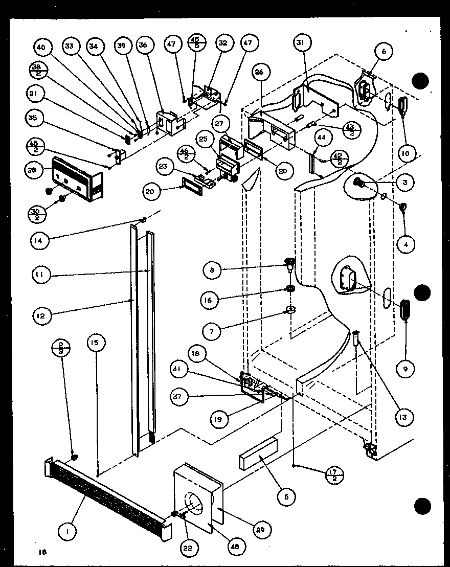 14 - REF/FZ CONTROLS AND CABINET PART