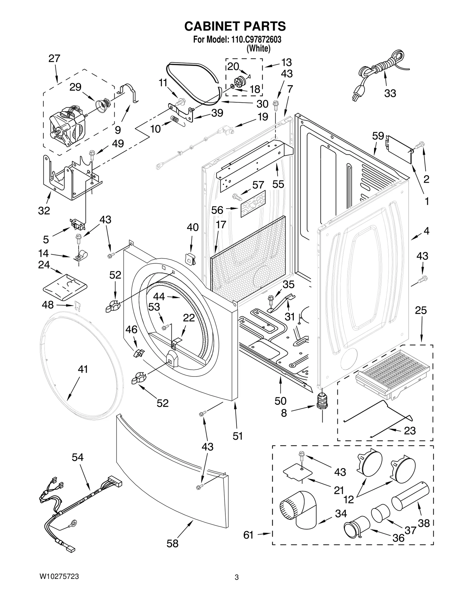 CABINET PARTS