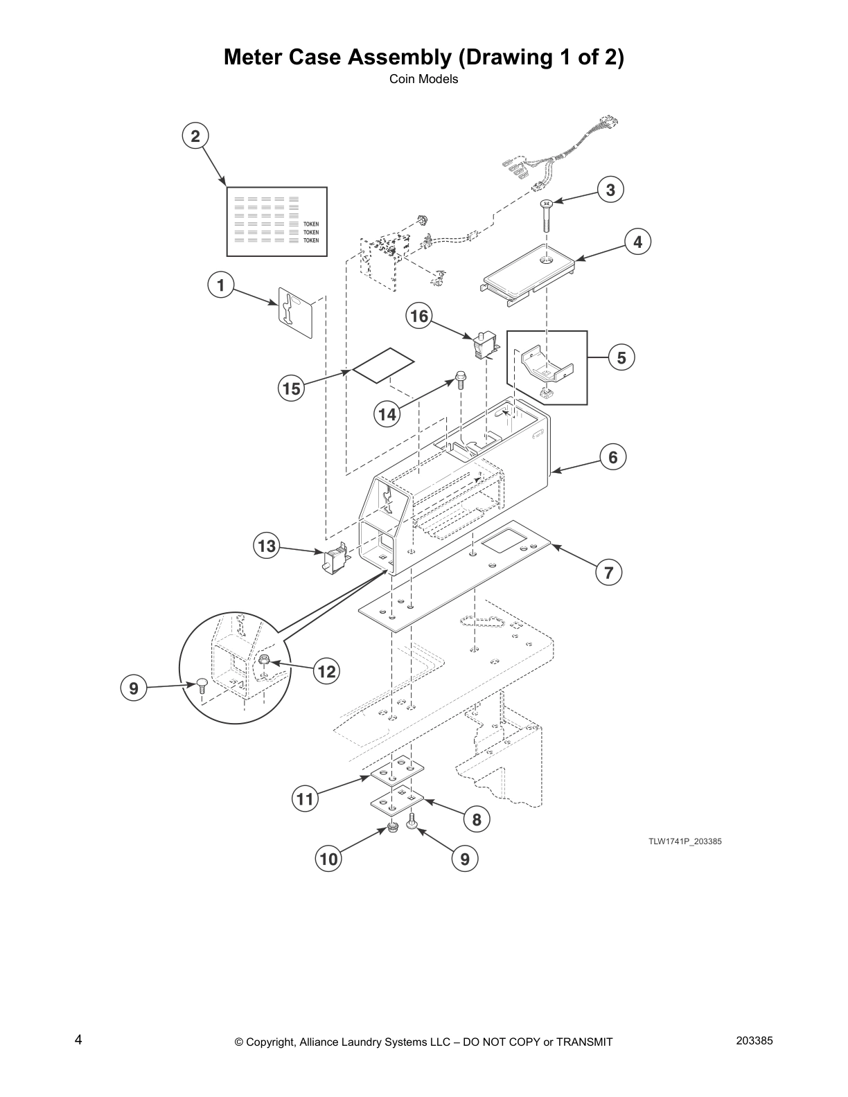 Meter Case Assembly (Drawing 1 of 2)