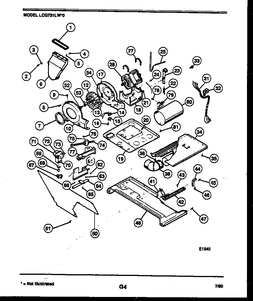 03 - MOTOR, BLOWER AND CABINET PARTS