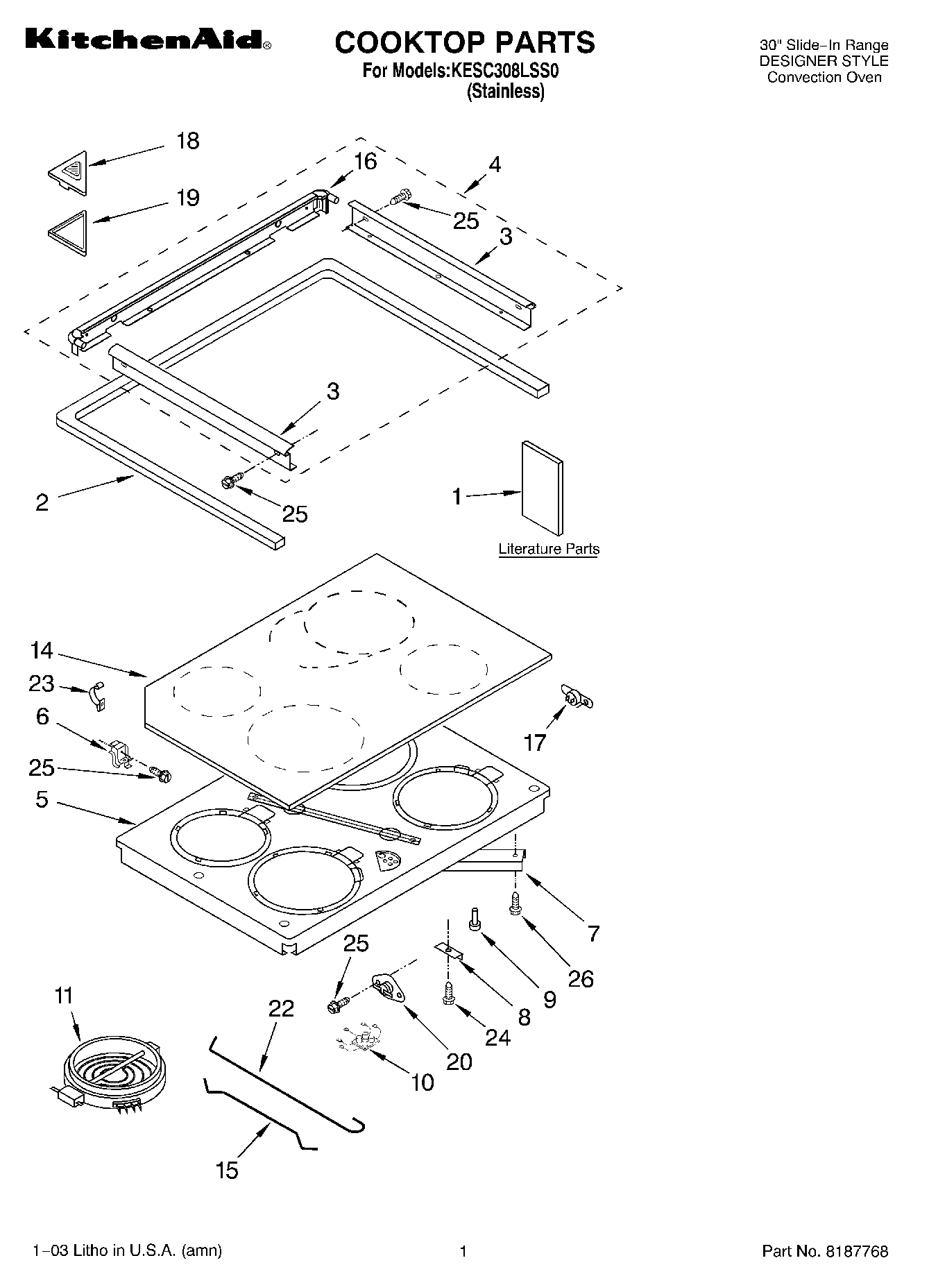 01 - COOKTOP PARTS