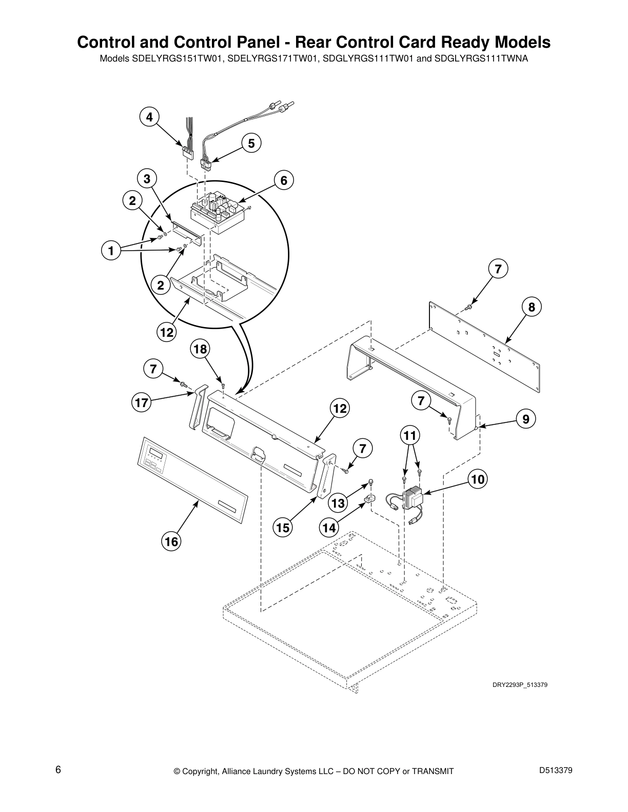 Control and Control Panel - Rear Control Card Ready Models