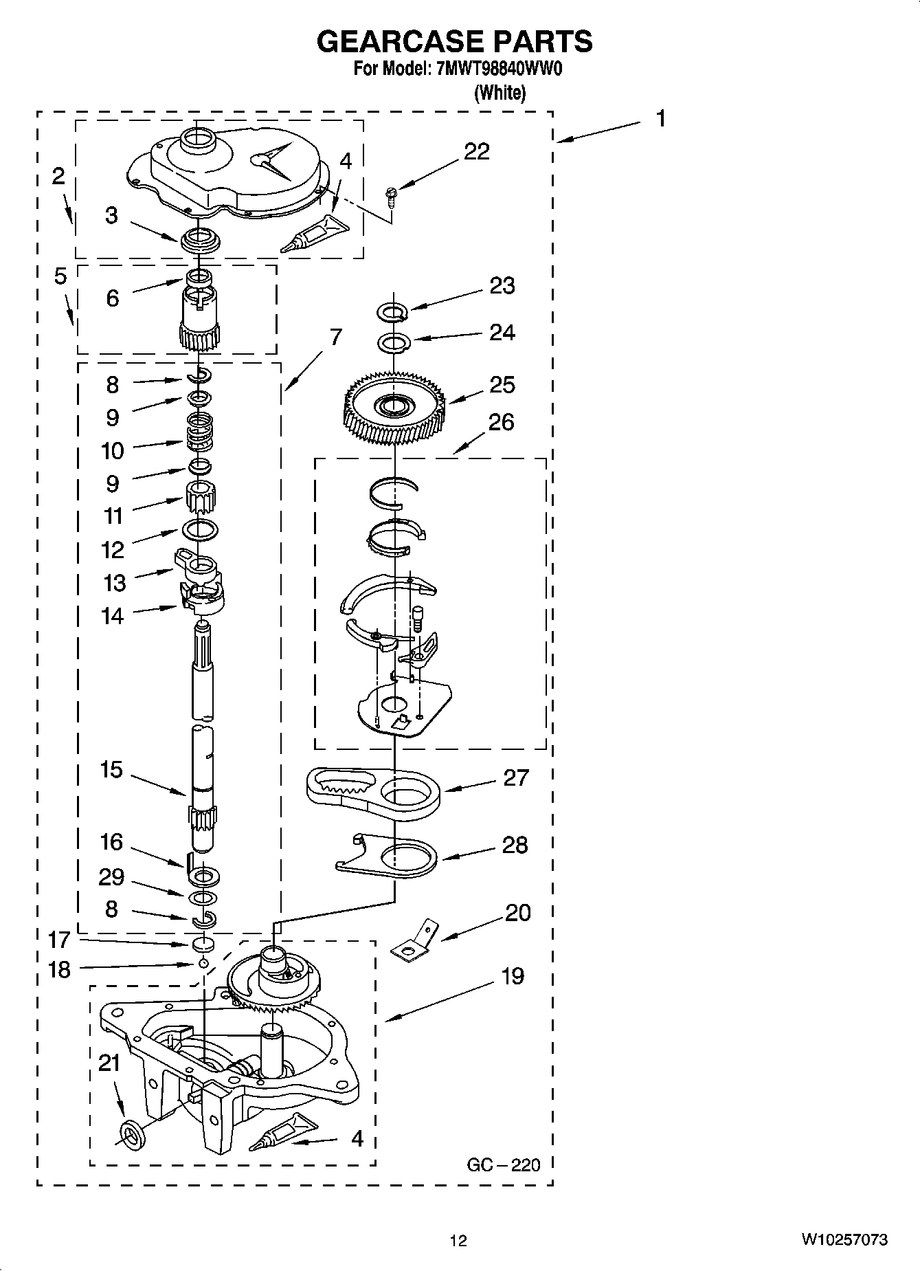 08 - GEARCASE PARTS, OPTIONAL PARTS (NOT INCLUDED)