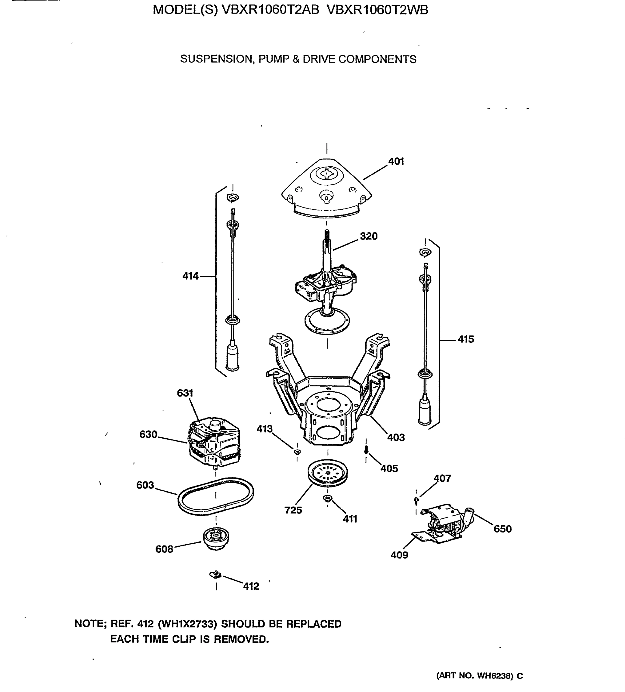 SUSPENSION, PUMP & DRIVE COMPONENTS