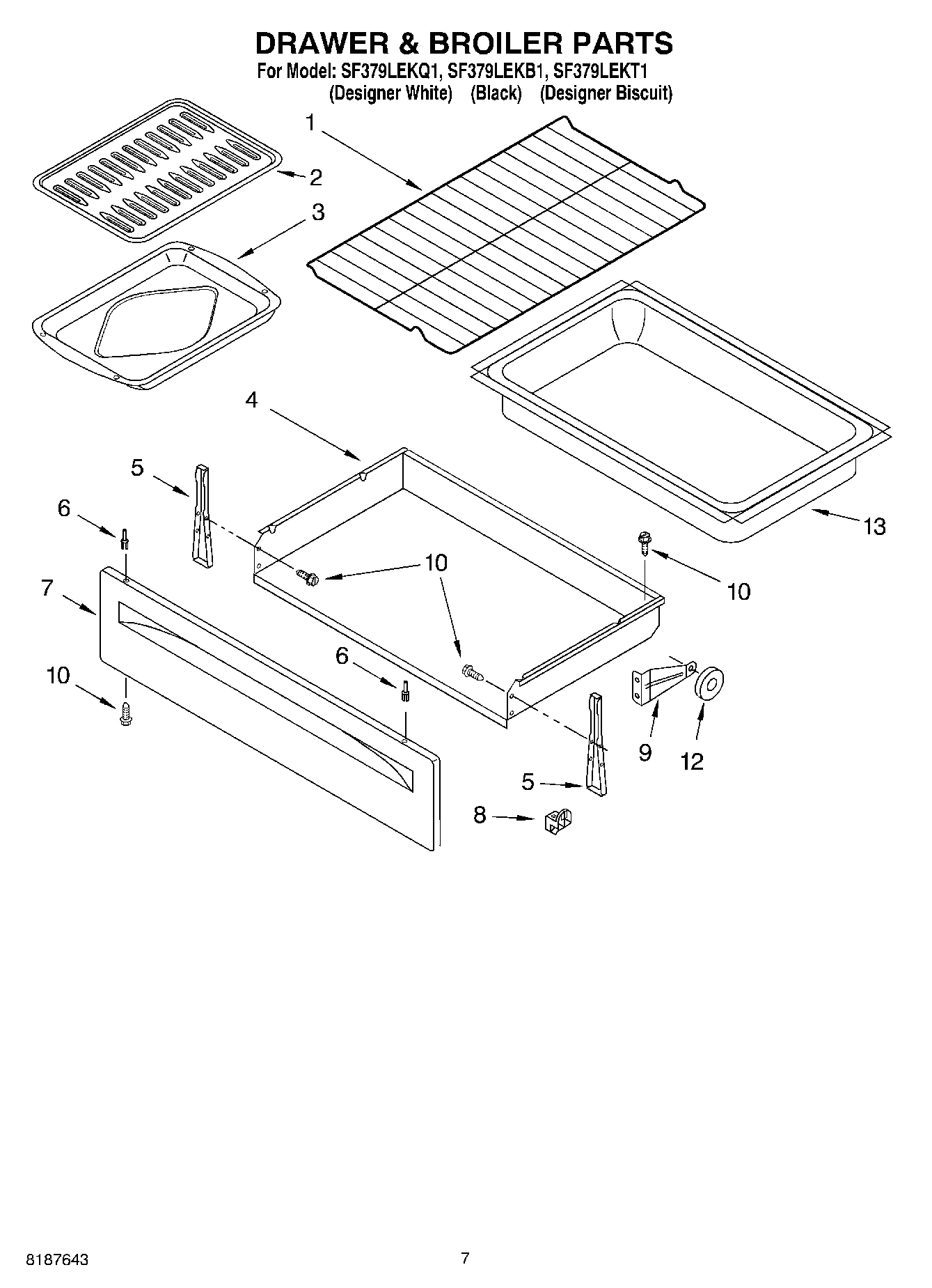 05 - DRAWER & BROILER PARTS