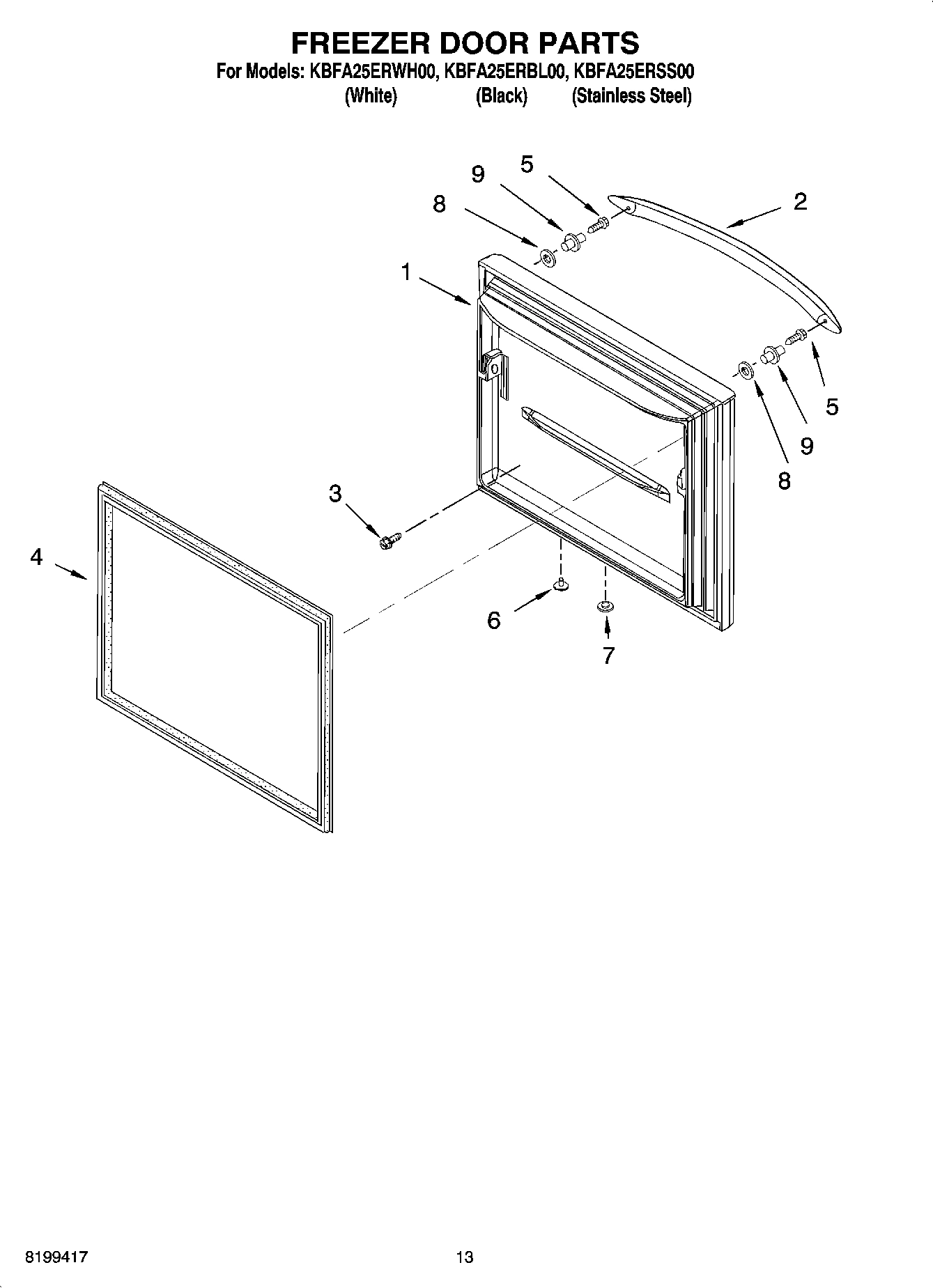 07 - FREEZER DOOR PARTS
