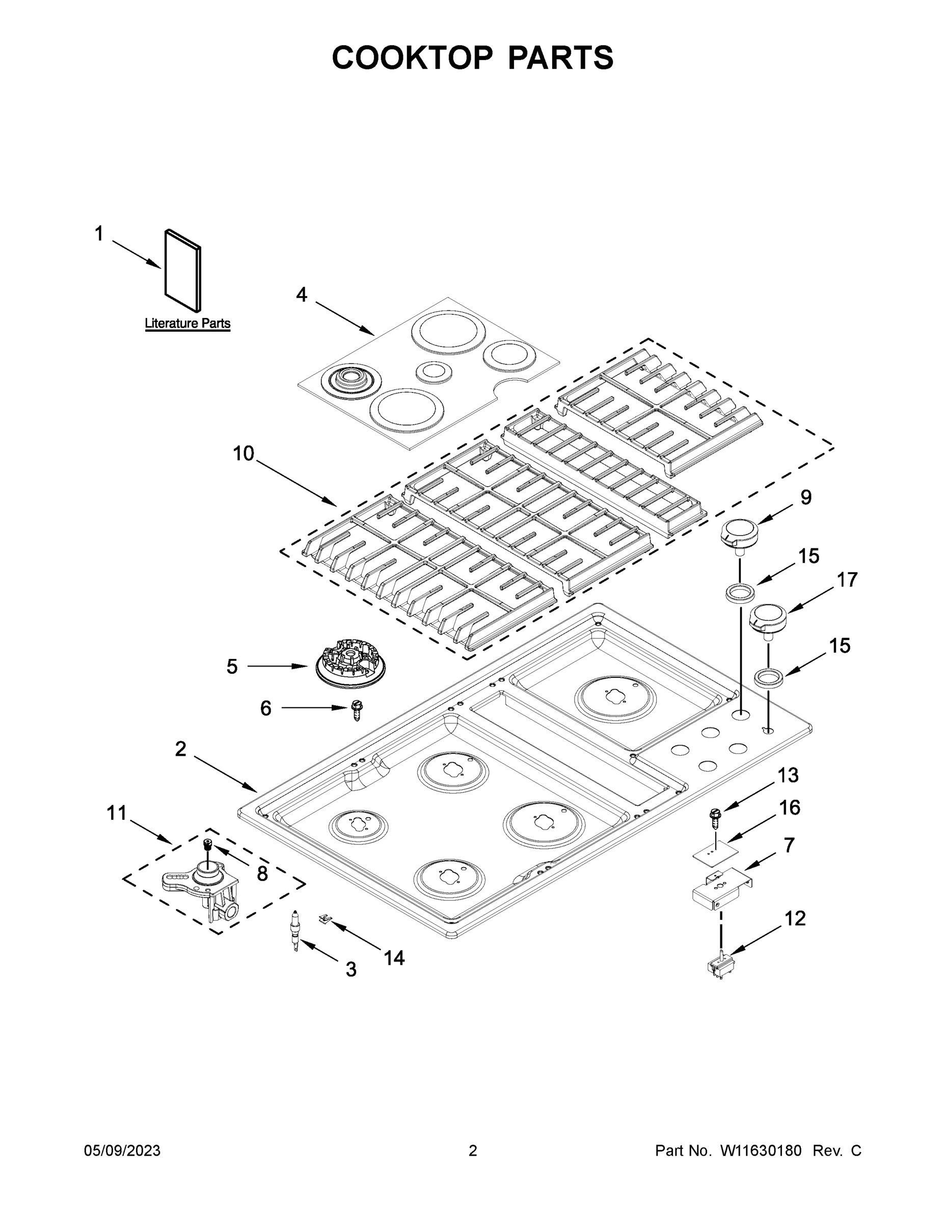 02 - COOKTOP PARTS
