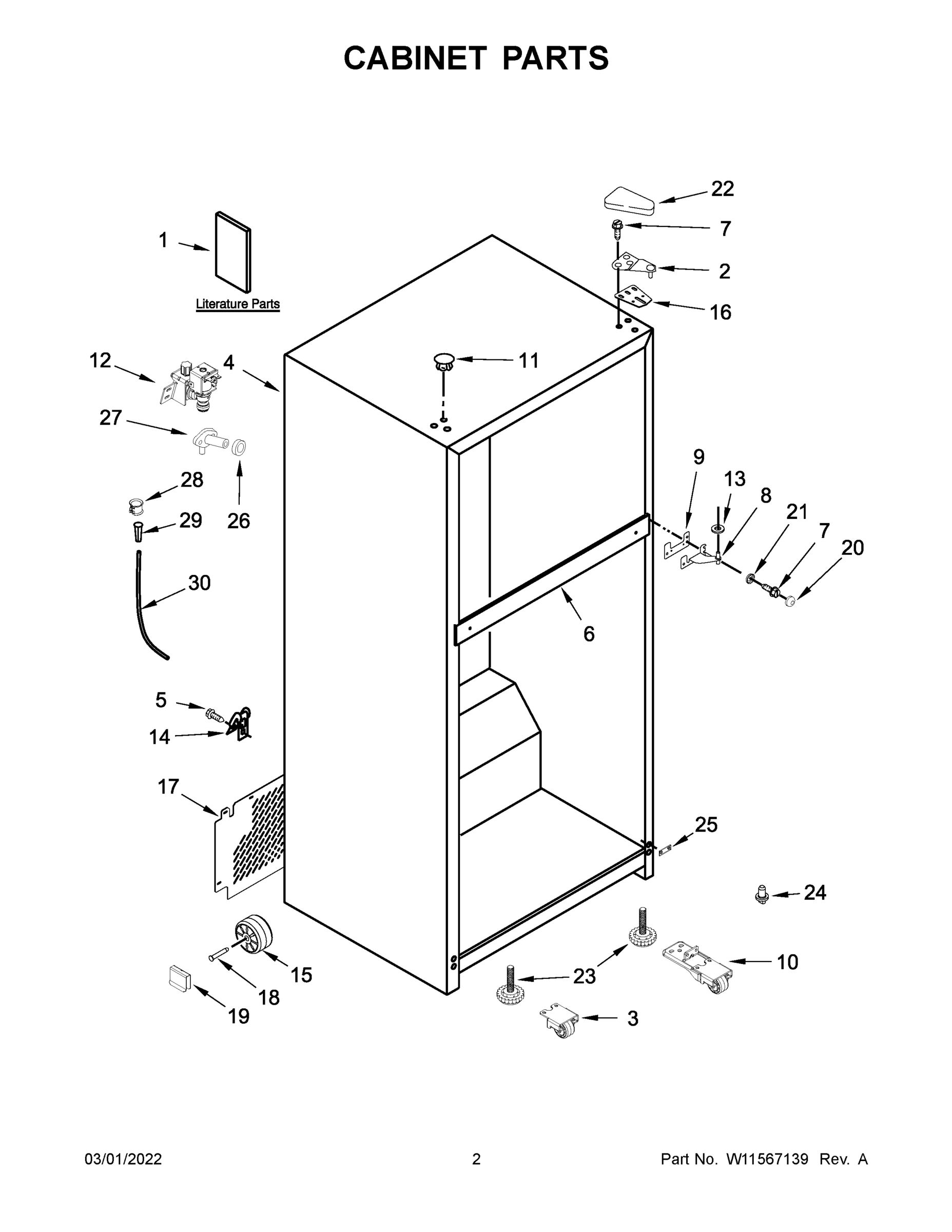 02 - CABINET PARTS