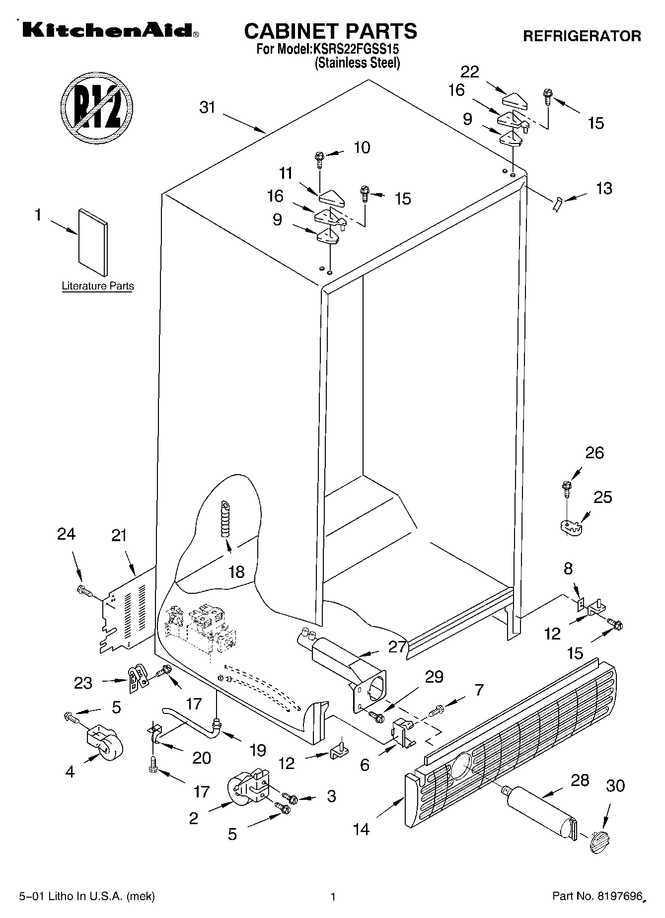 01 - CABINET, LITERATURE