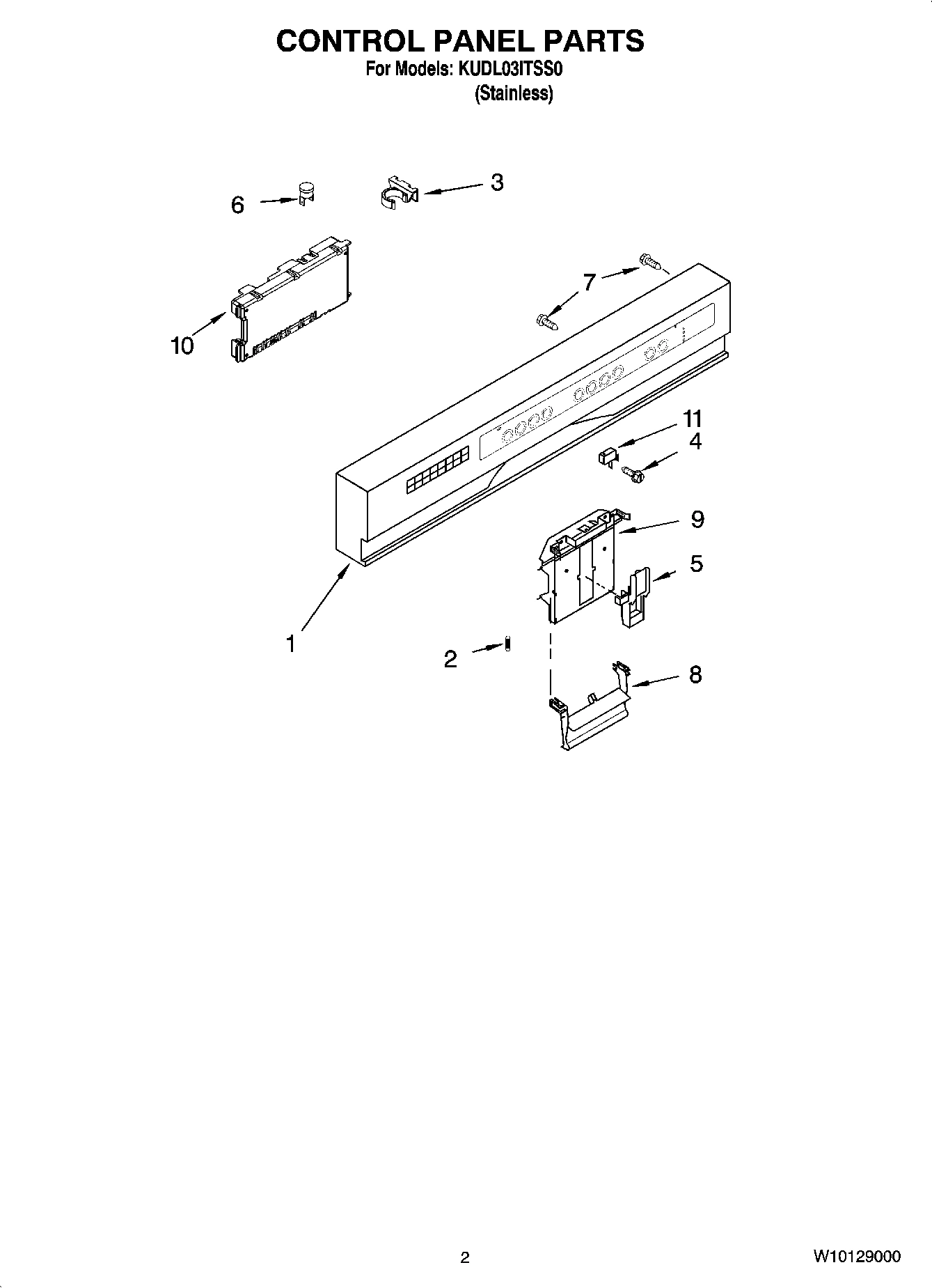 02 - CONTROL PANEL PARTS