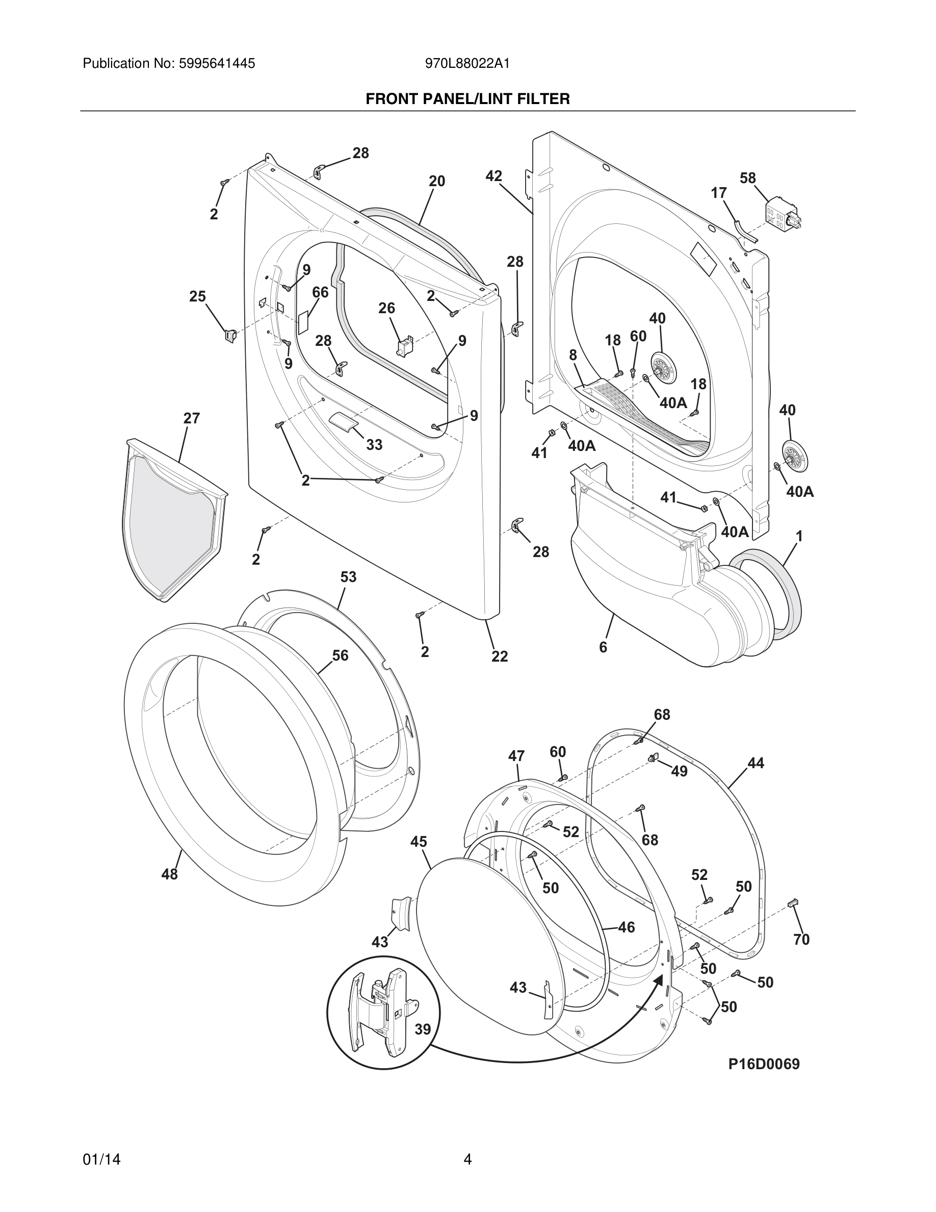05 - FRONT PANEL/LINT FILTER