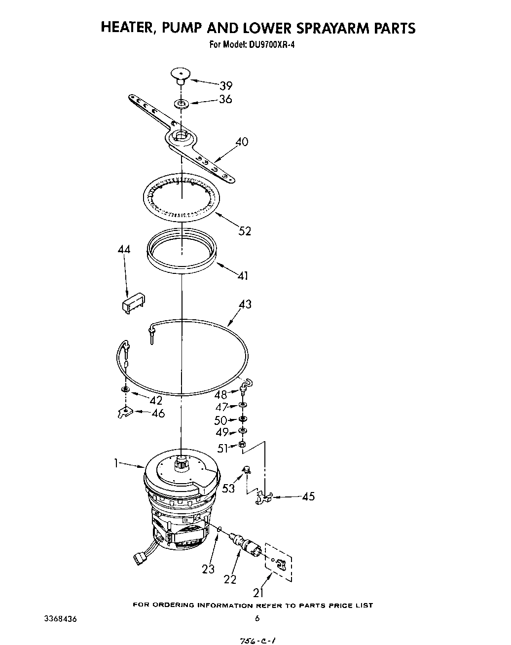 04 - HEATER, PUMP AND LOWER SPRAY ARM