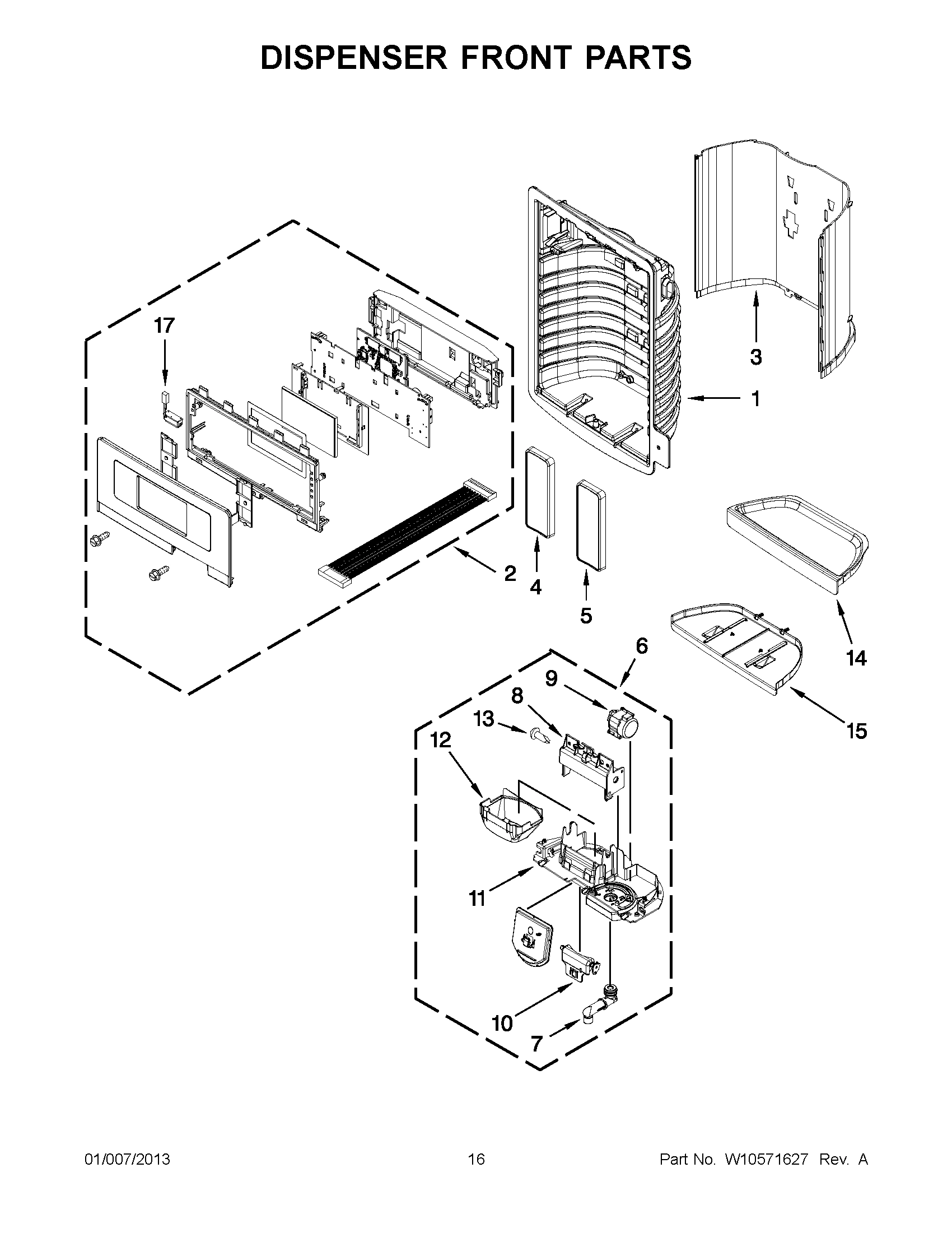 08 - DISPENSER FRONT PARTS
