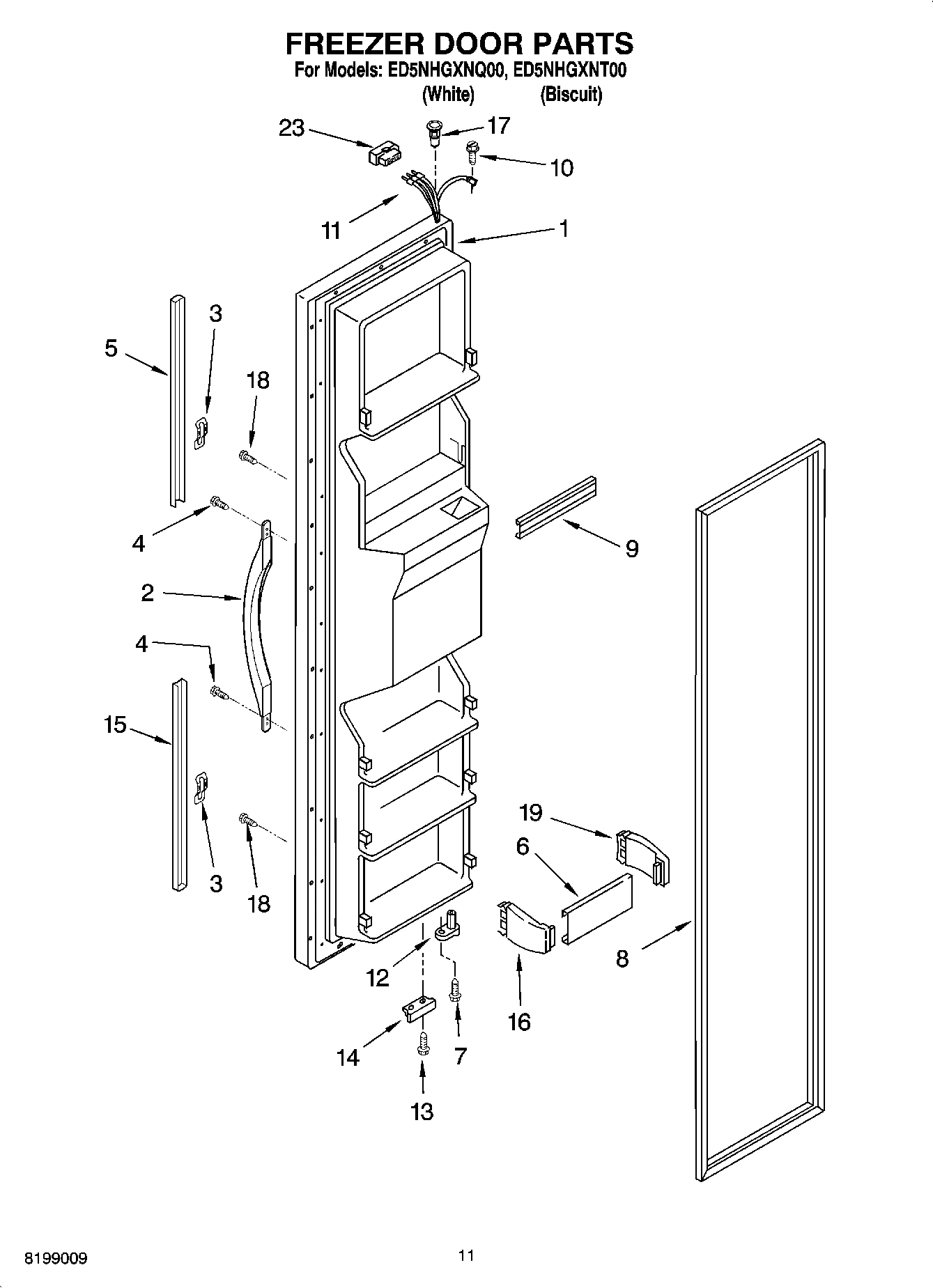 07 - FREEZER DOOR PARTS