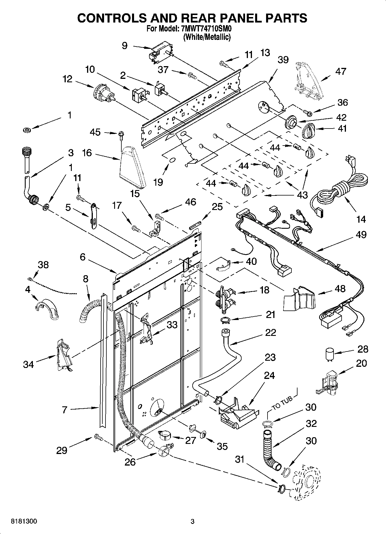 02 - CONTROLS AND REAR PANEL PARTS