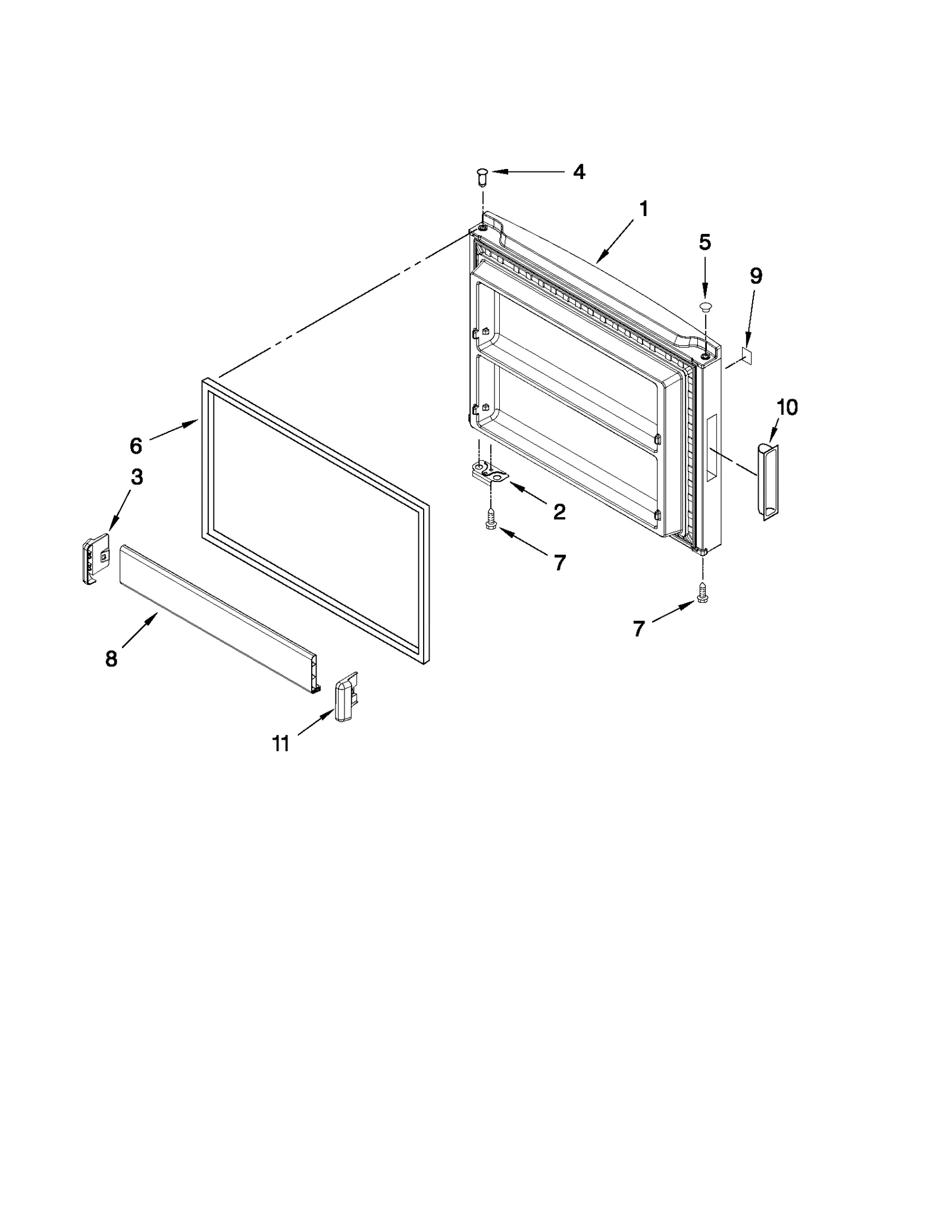 FREEZER DOOR PARTS