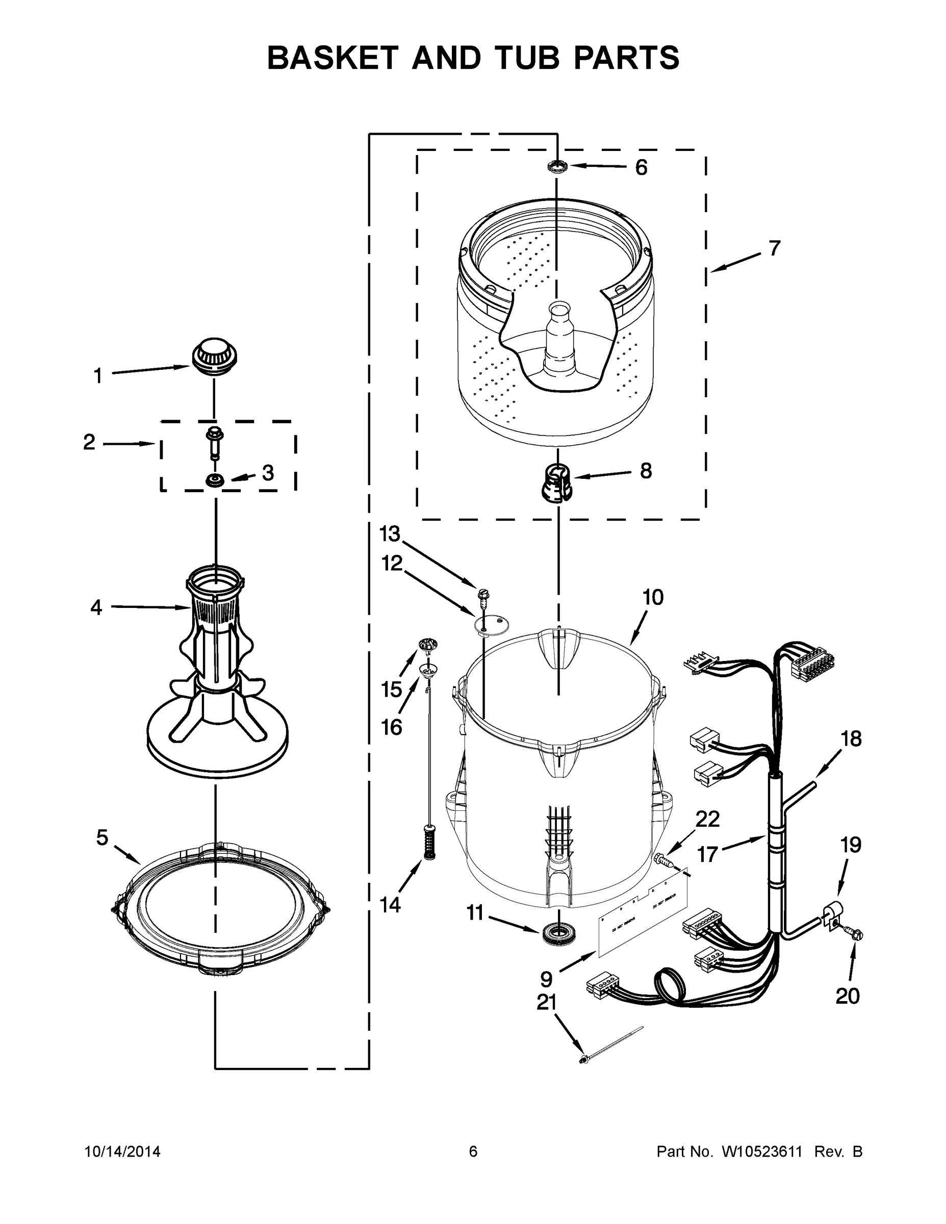 04 - BASKET AND TUB PARTS