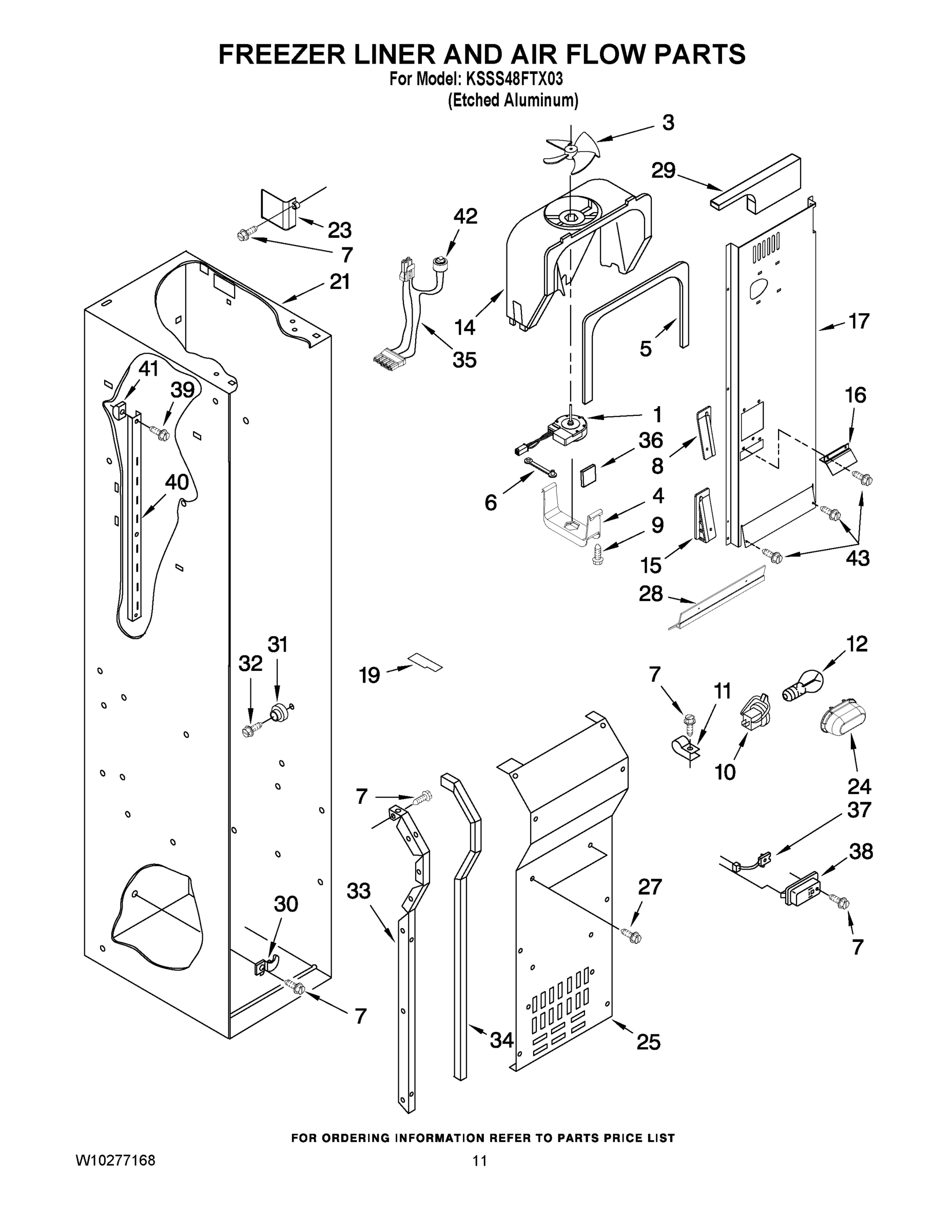 08 - FREEZER LINER AND AIR FLOW PARTS