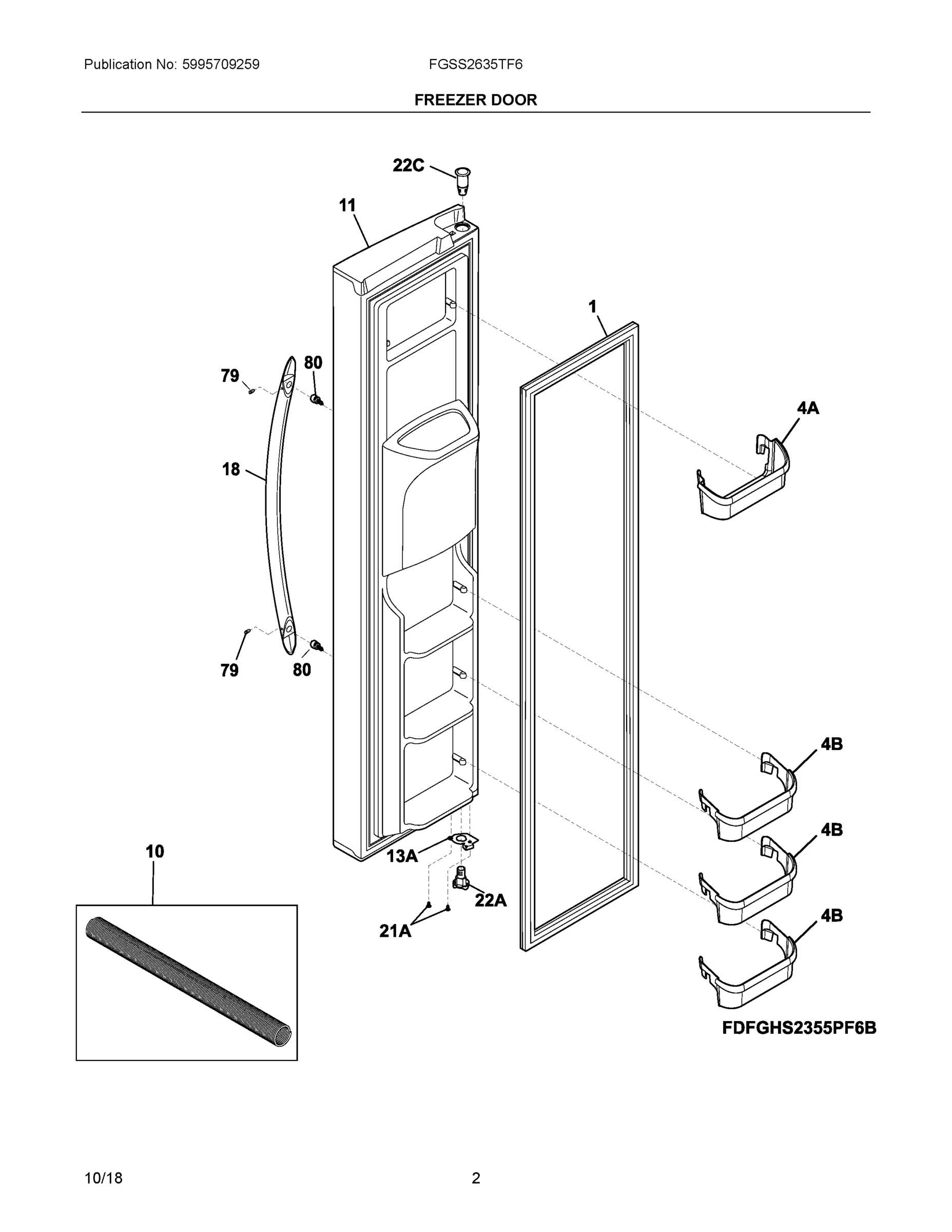 02 - FREEZER DOOR