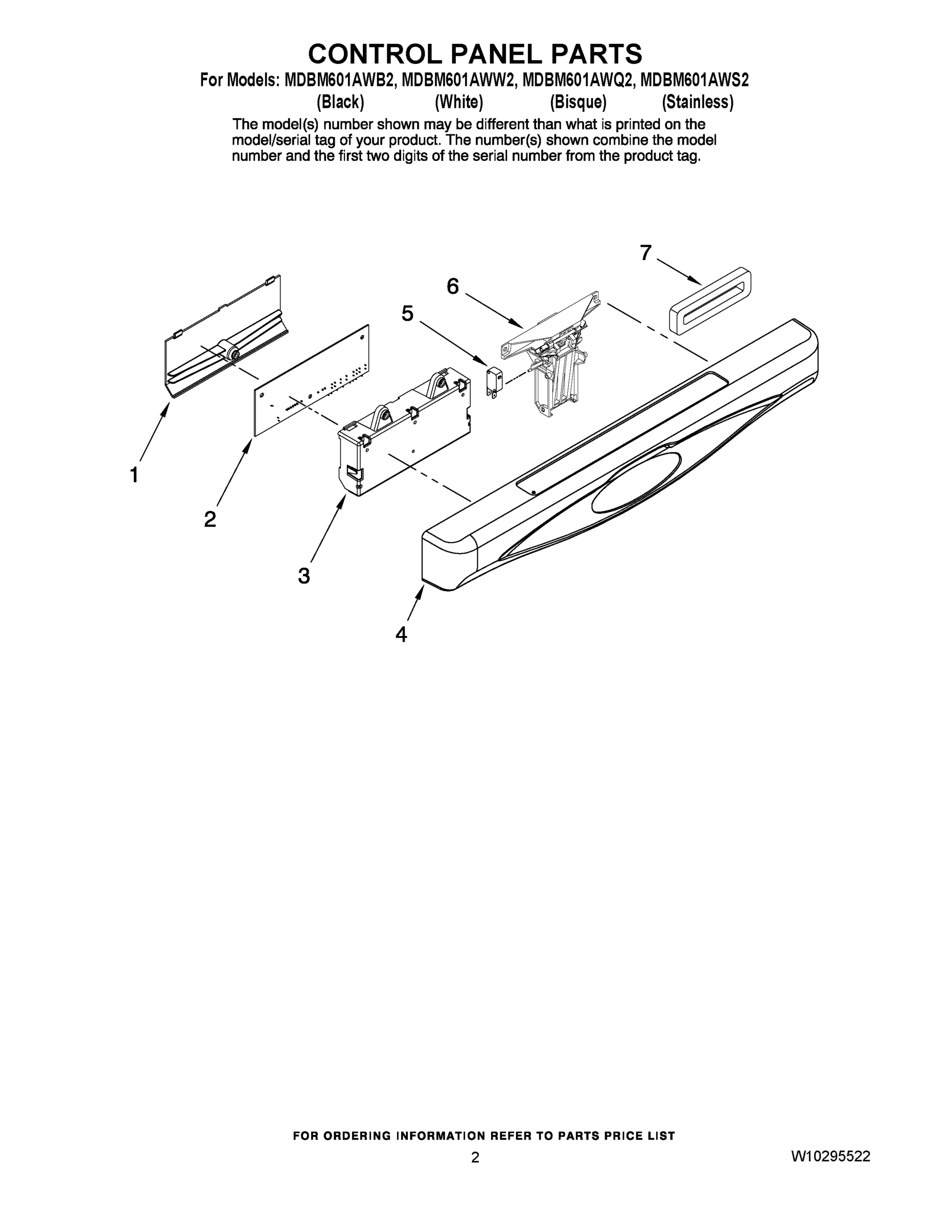 02 - CONTROL PANEL PARTS
