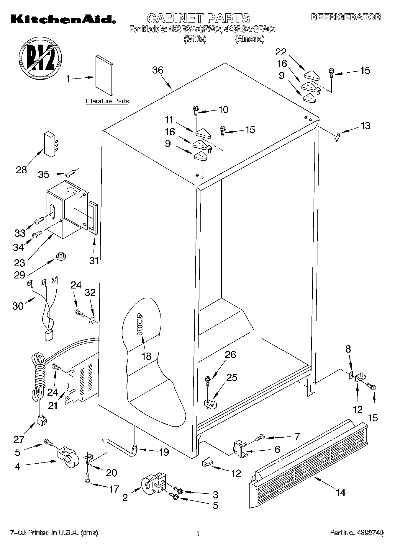 01 - CABINET, LITERATURE