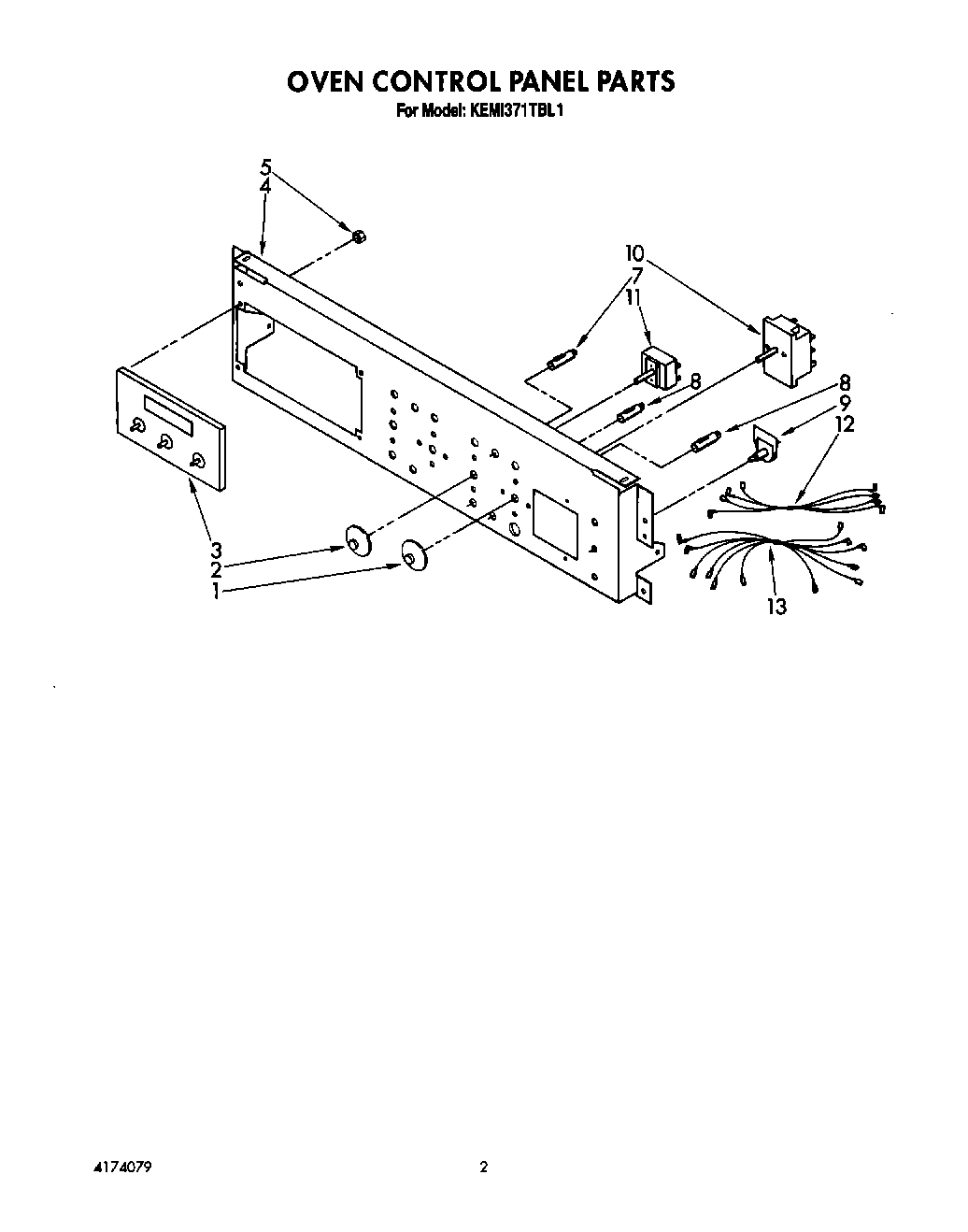 02 - OVEN CONTROL PANEL , LITERATURE