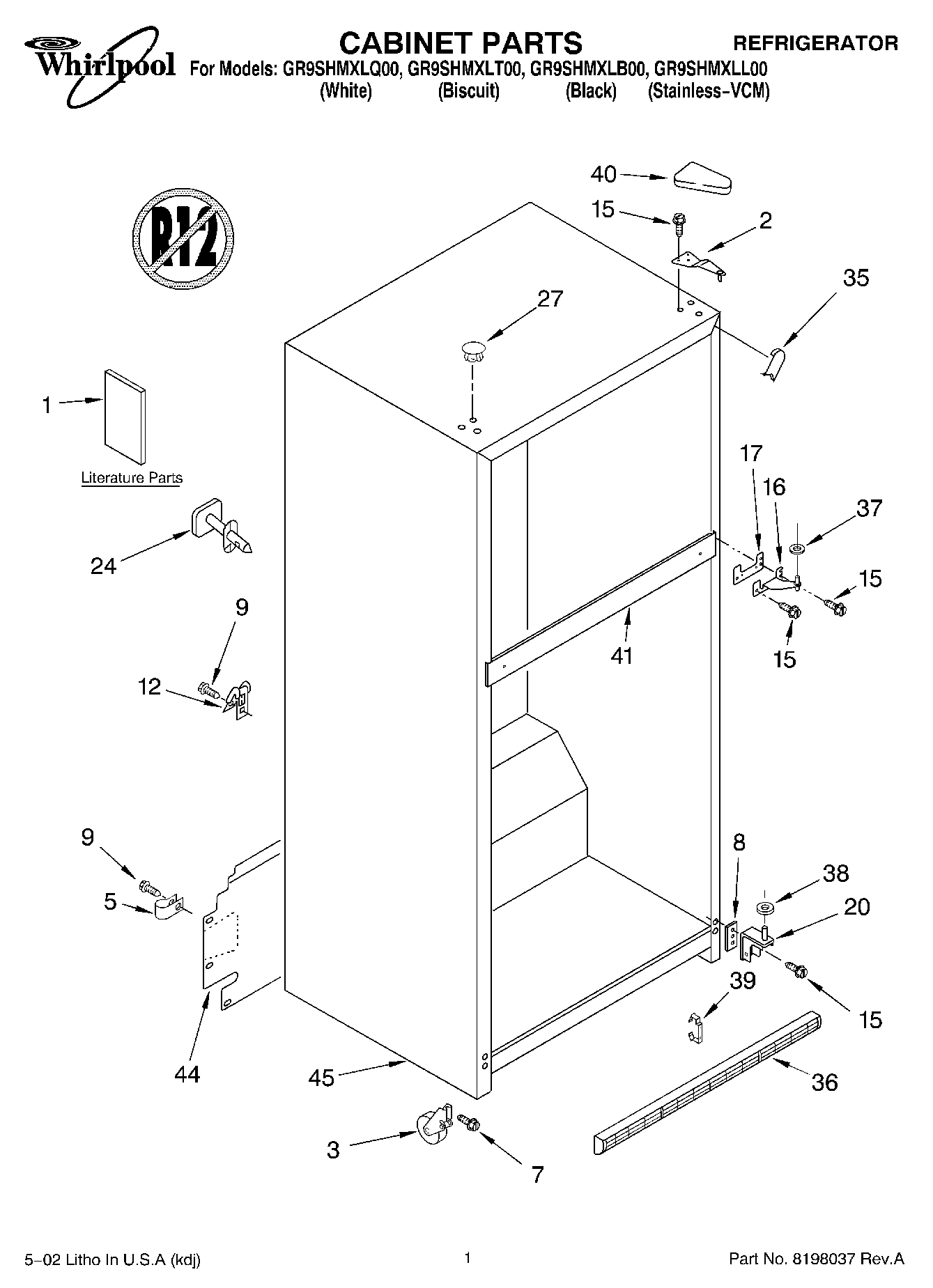 01 - CABINET, LITERATURE