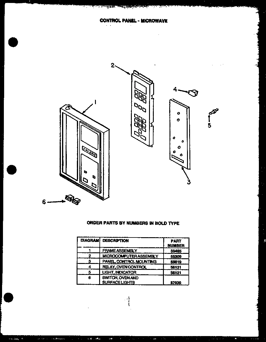 02 - CONTROL PANEL - MICROWAVE