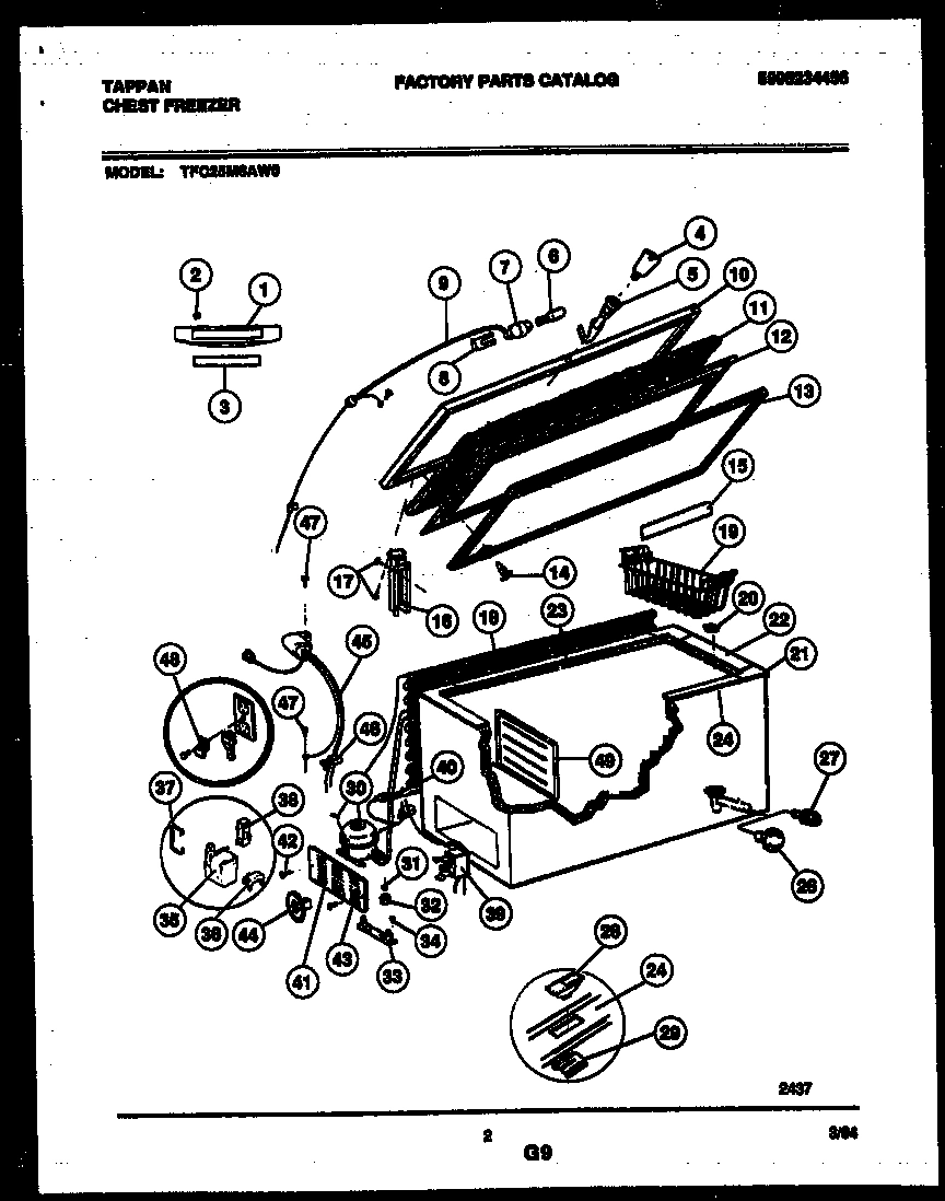 02 - CHEST FREEZER PARTS