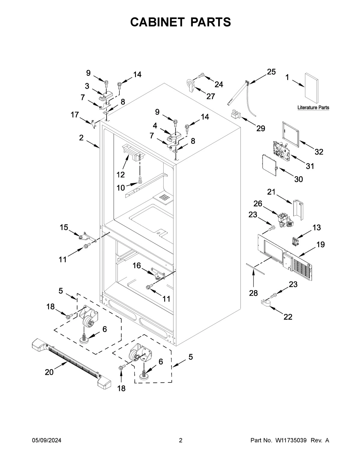 02 - CABINET PARTS