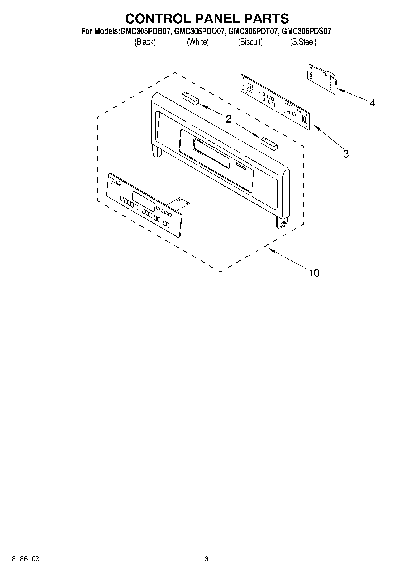 02 - CONTROL PANEL PARTS