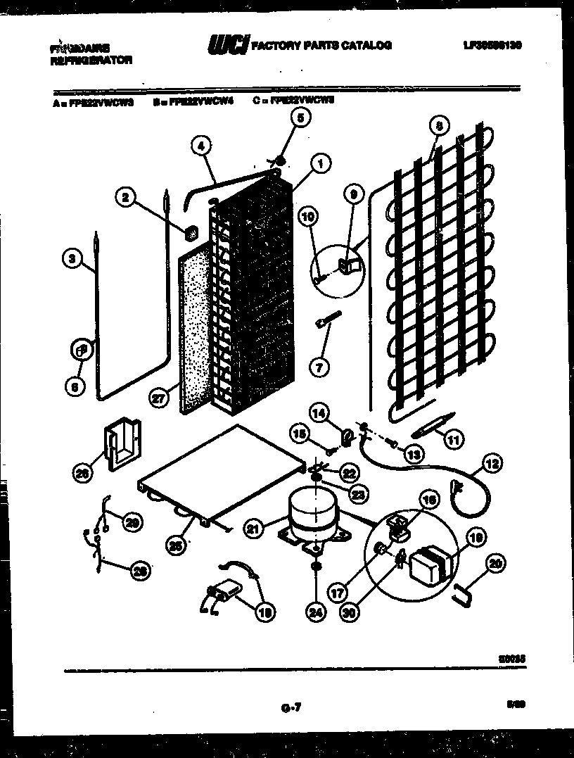 10 - SYSTEM AND AUTOMATIC DEFROST PARTS