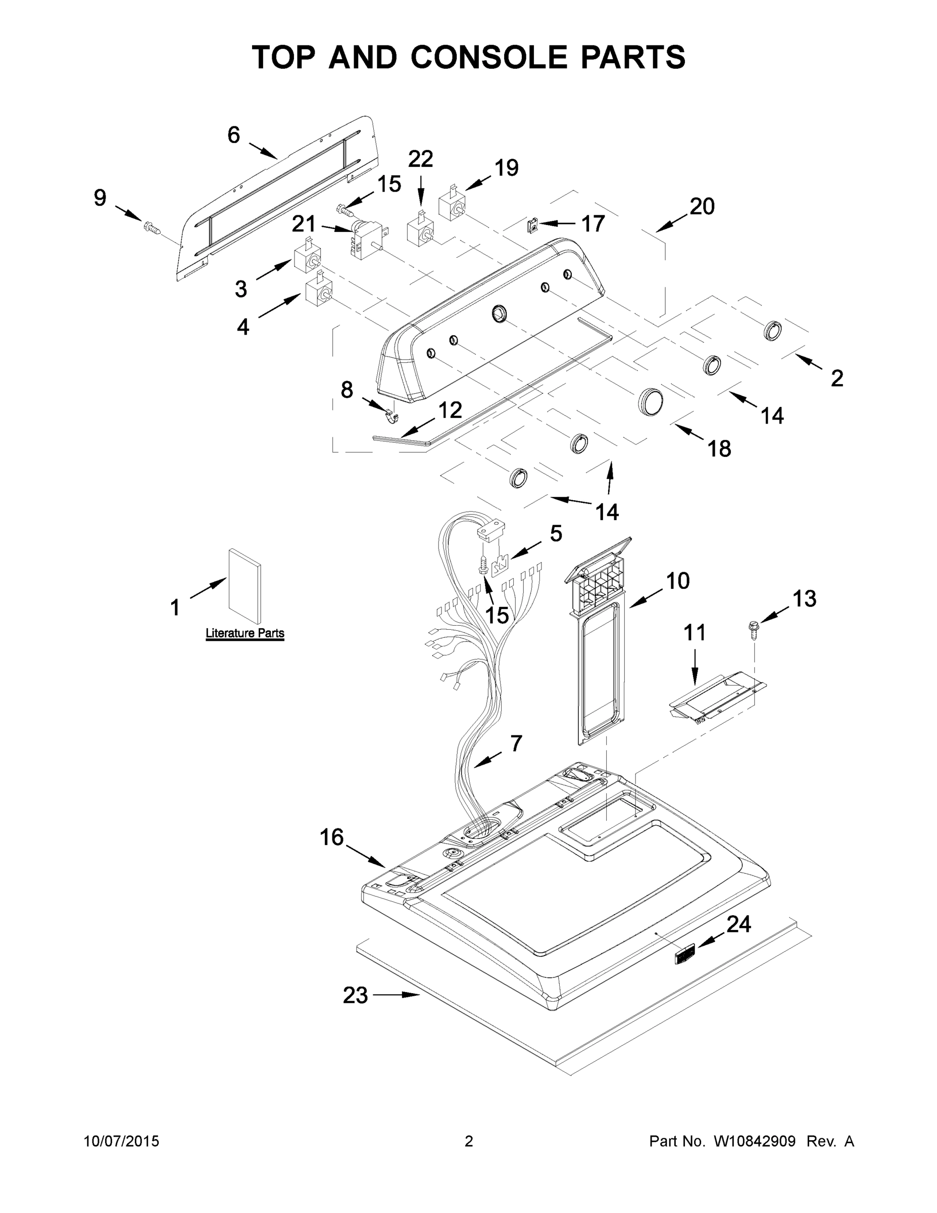 02 - TOP AND CONSOLE PARTS