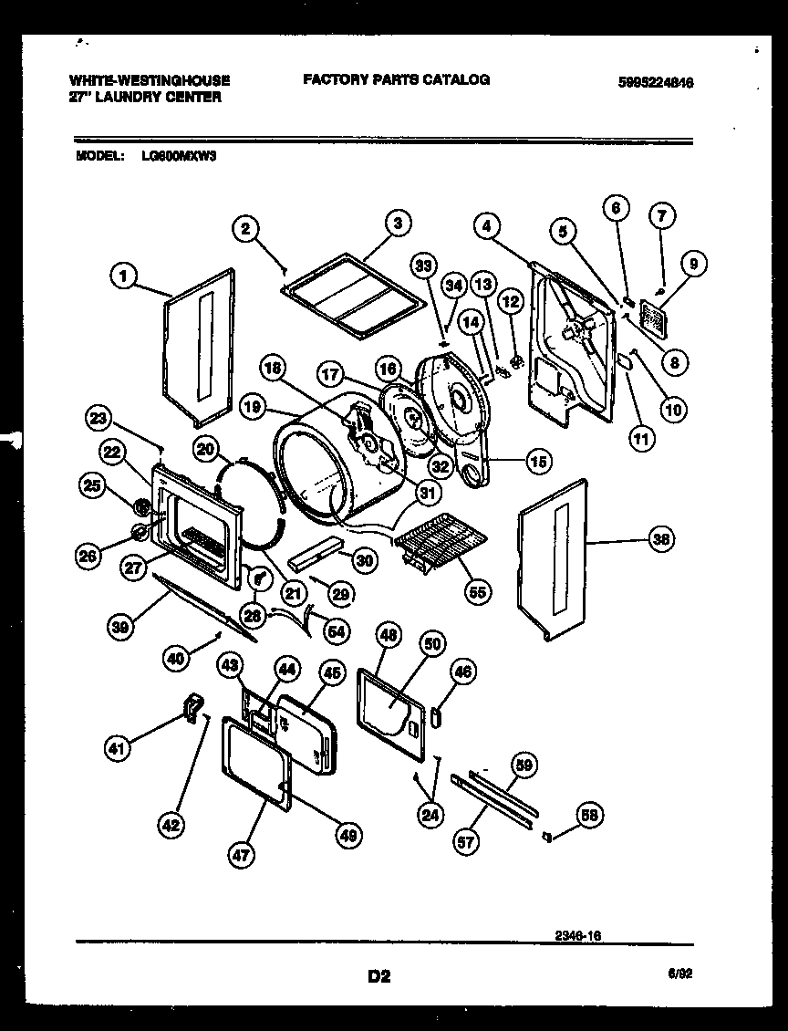 02 - CABINET AND COMPONENT PARTS
