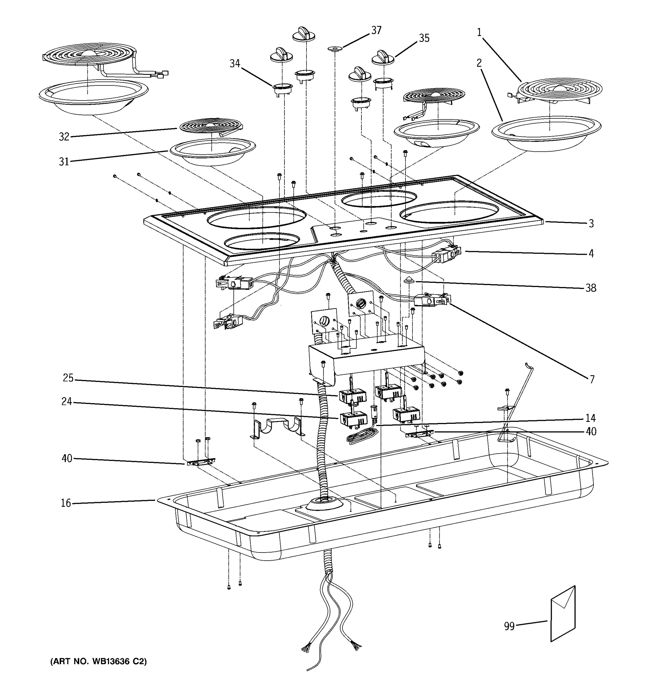 CONTROL PANEL & COOKTOP