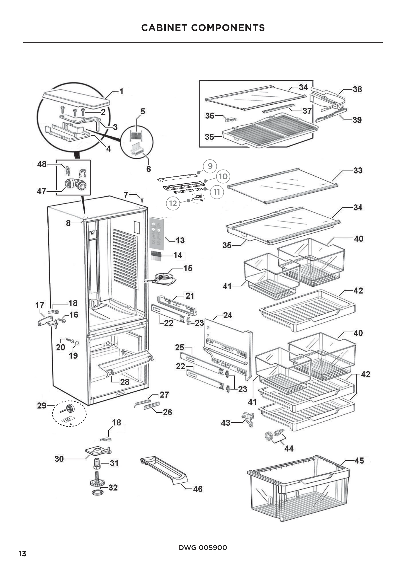 CABINET COMPONENTS