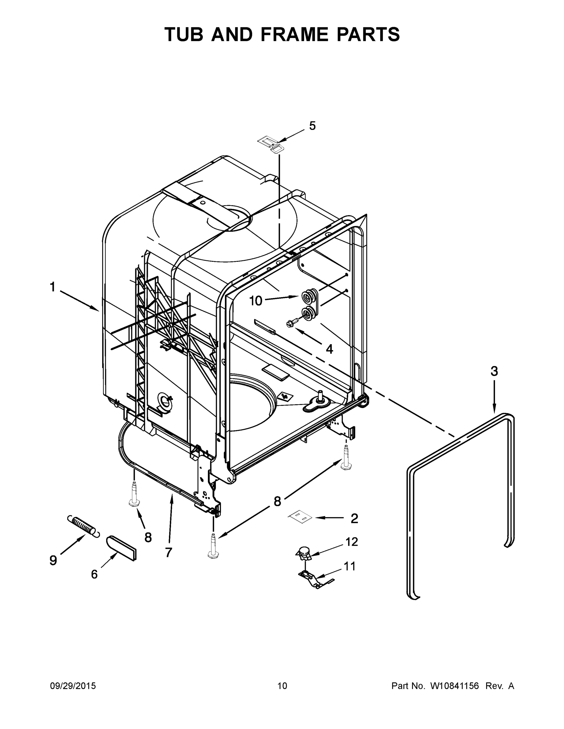 06 - TUB AND FRAME PARTS