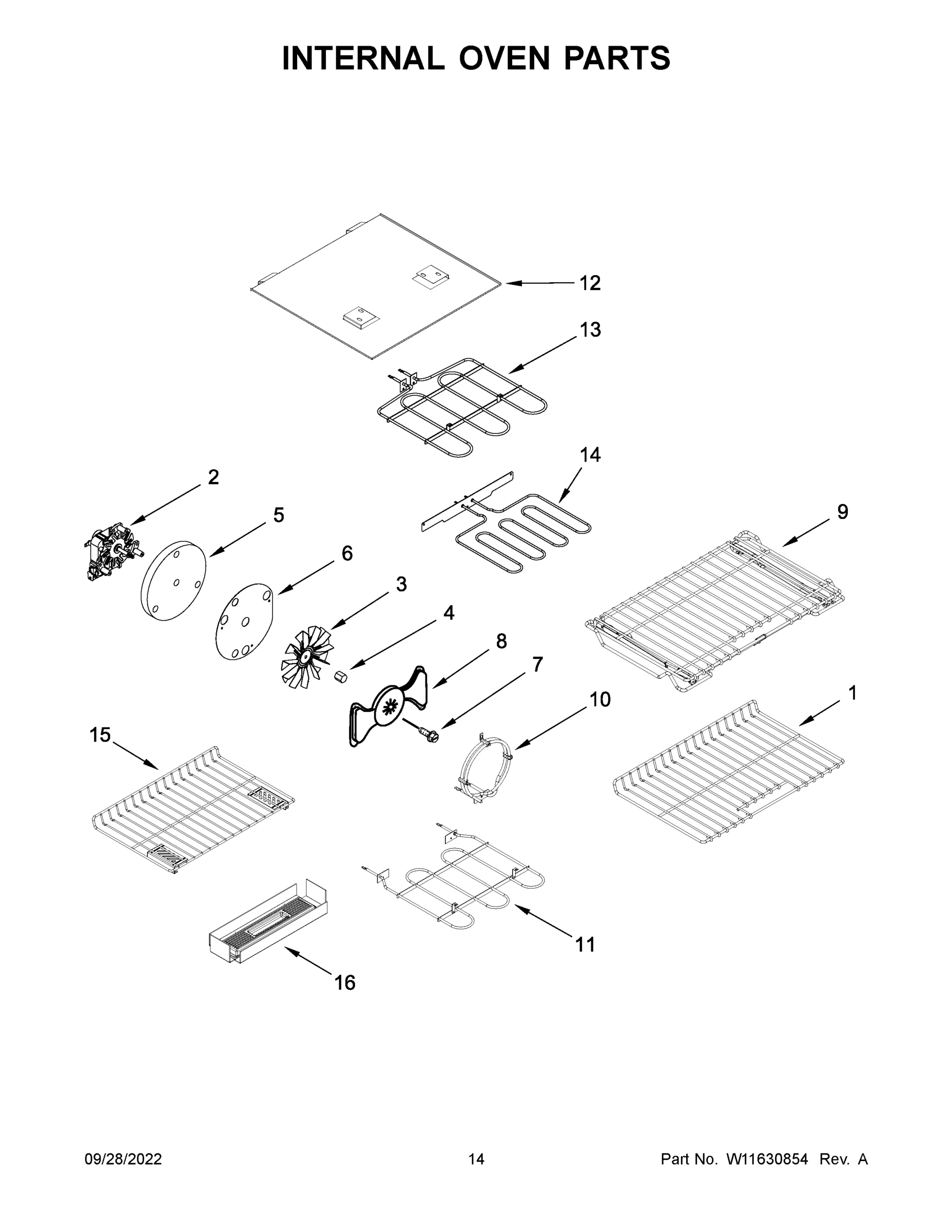08 - INTERNAL OVEN PARTS