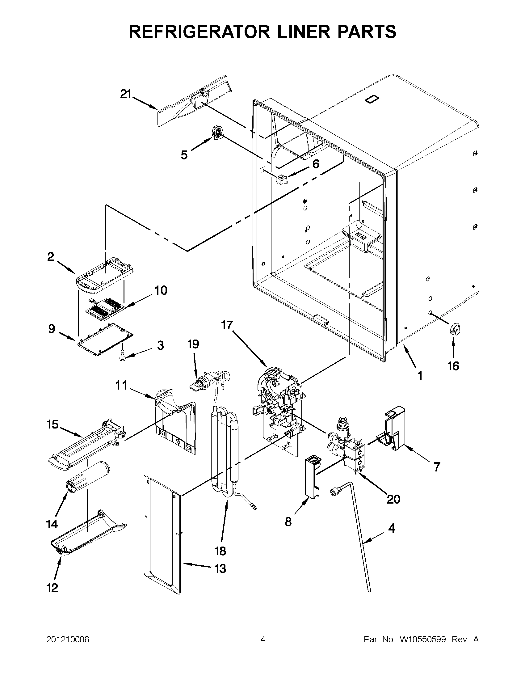 02 - REFRIGERATOR LINER PARTS