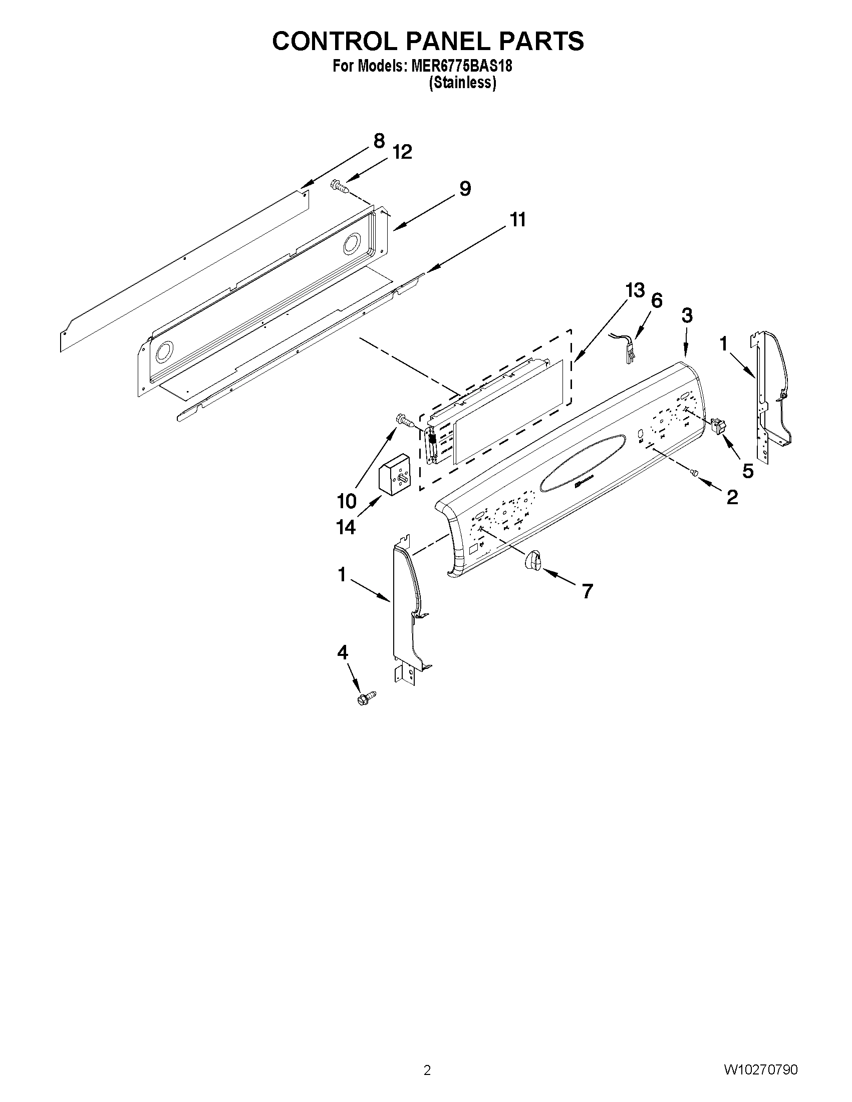 02 - CONTROL PANEL PARTS