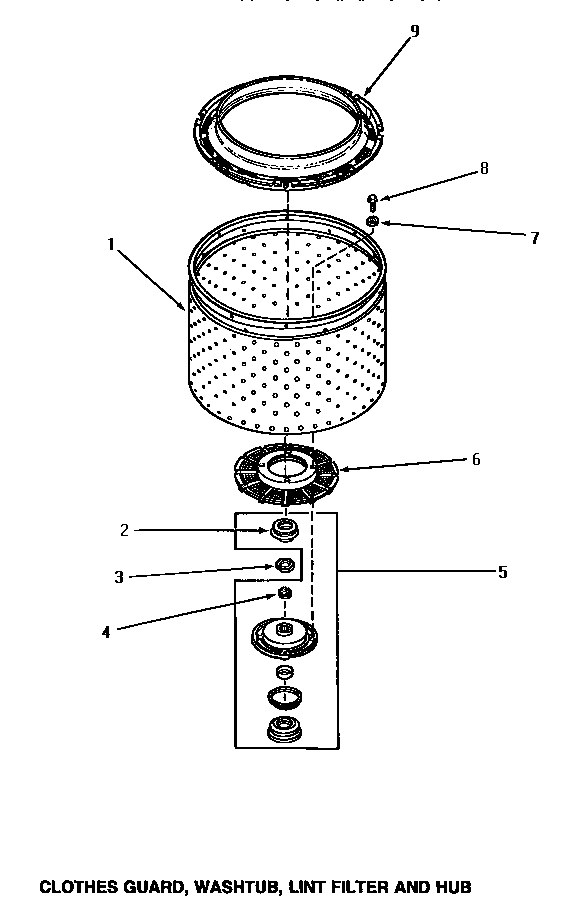 06 - CLOTHES GUARD/WASHTUB/LINT FILTER & HUB