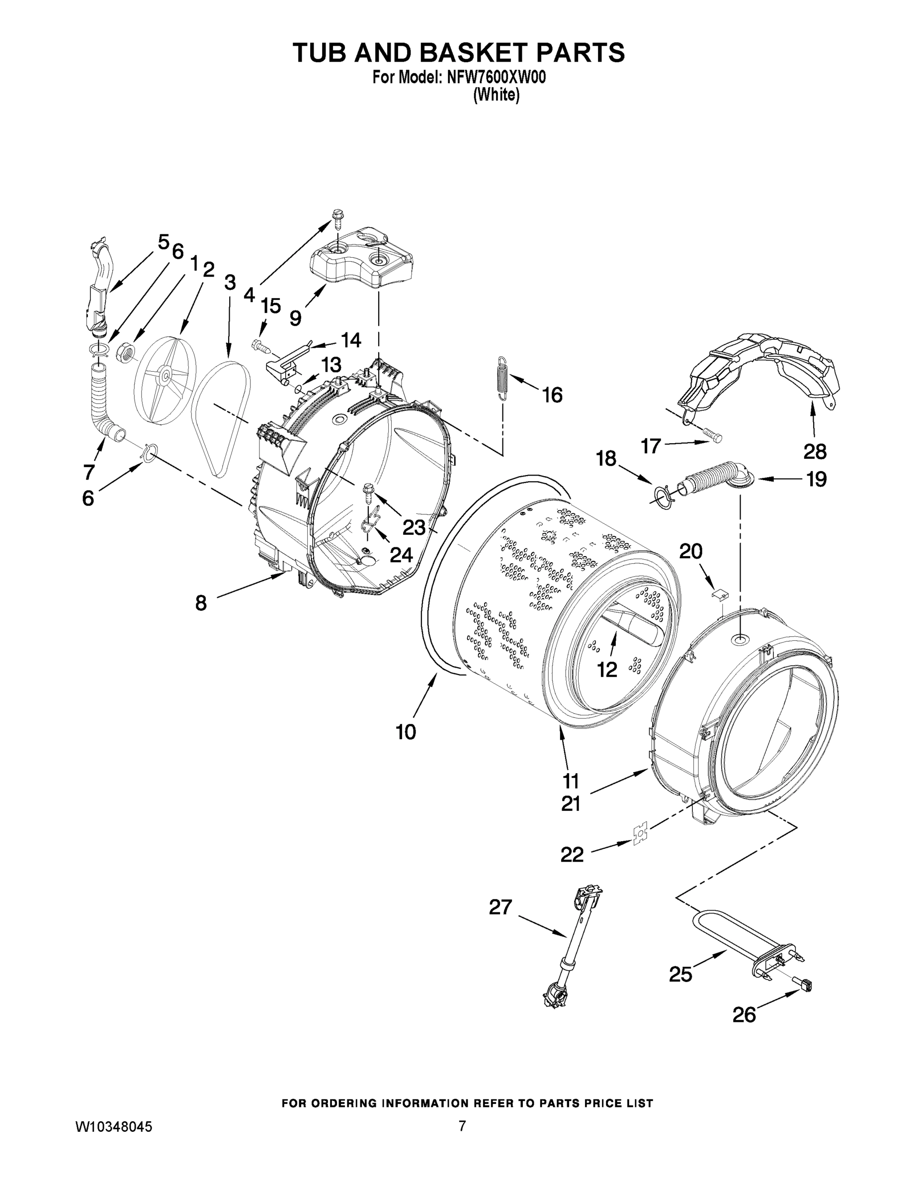 05 - TUB AND BASKET PARTS